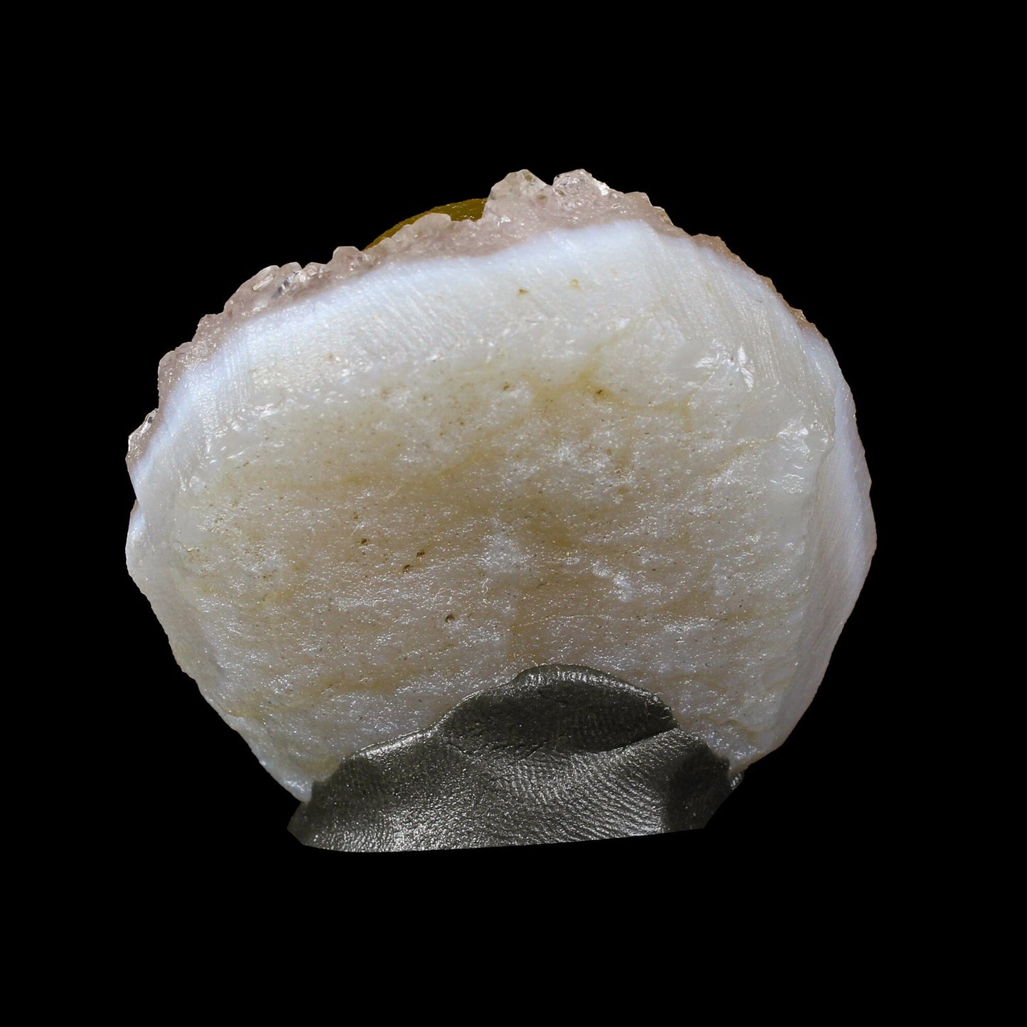 Botryoidal Yelllow Fluorite on Amethyst – Natural Mineral Specimen # B 7167 Fluorite Superb Minerals
