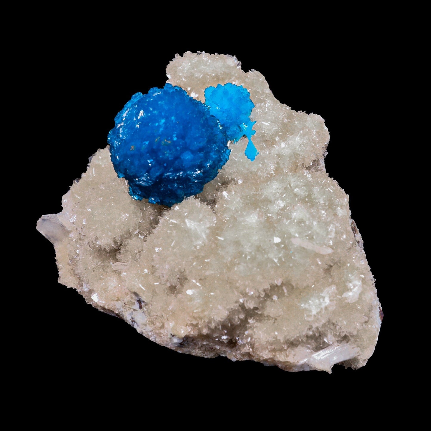 Cavansite on Heulandite (Rare Find) Natural Mineral Specimen # B 6916 Cavansite Superb Minerals