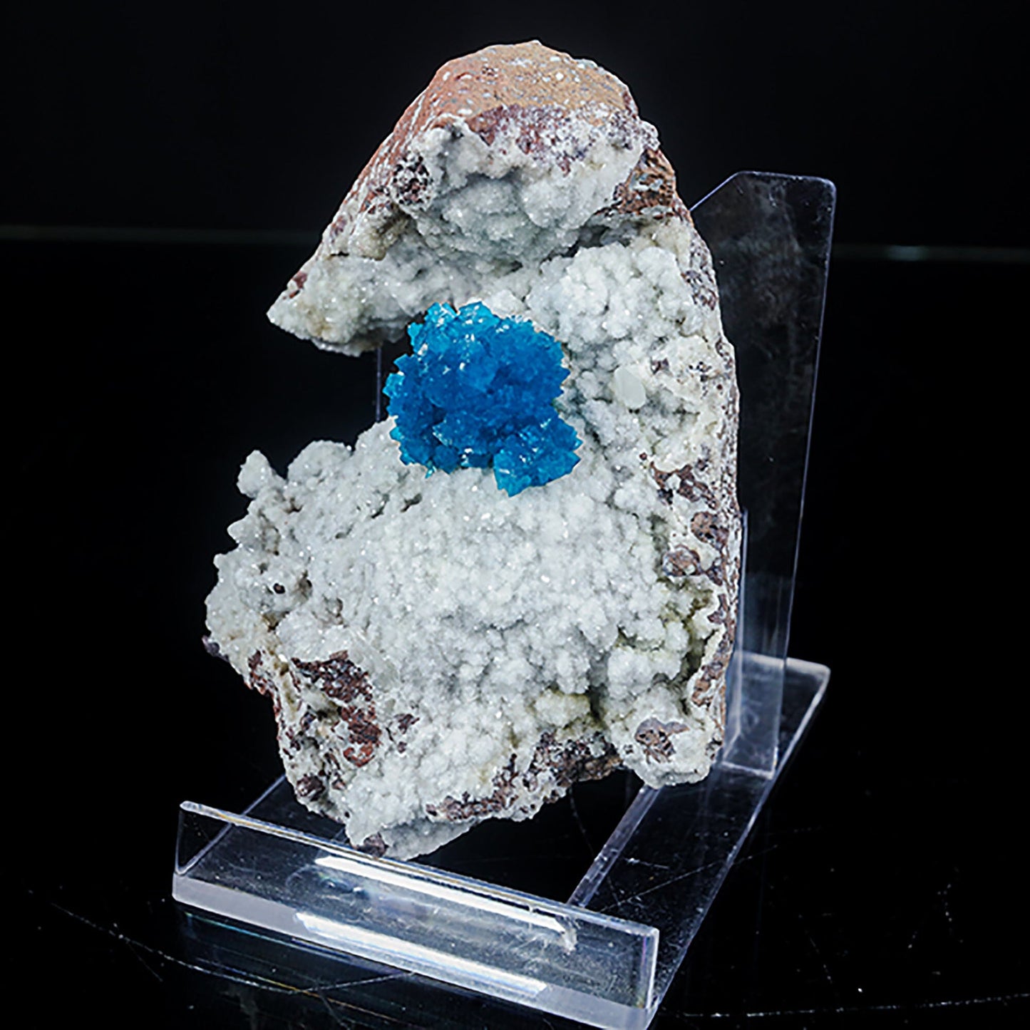 Cavansite on Heulandite (Rare Find) Natural Mineral Specimen # B 7040 Cavansite Superb Minerals
