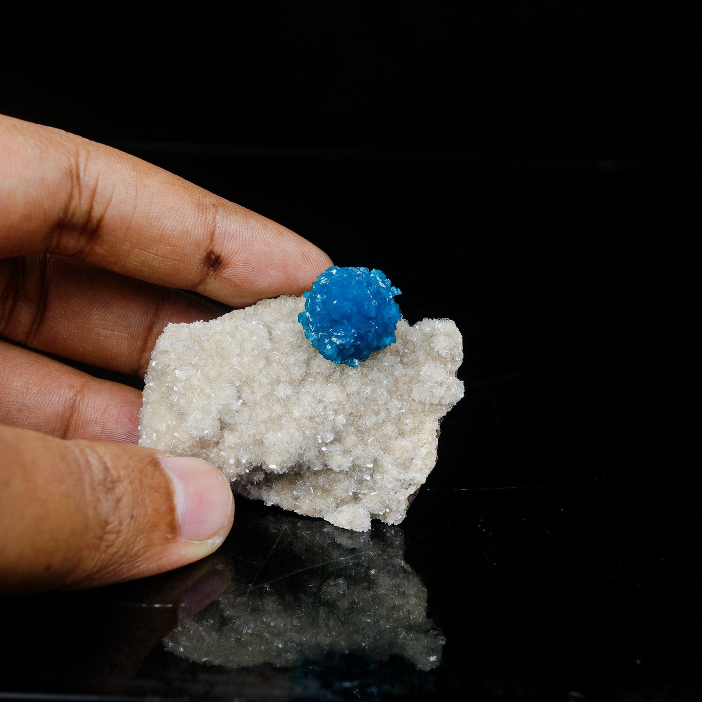 Cavansite on Heulandite (Rare Find) Natural Mineral Specimen # B 7095 Cavansite Superb Minerals