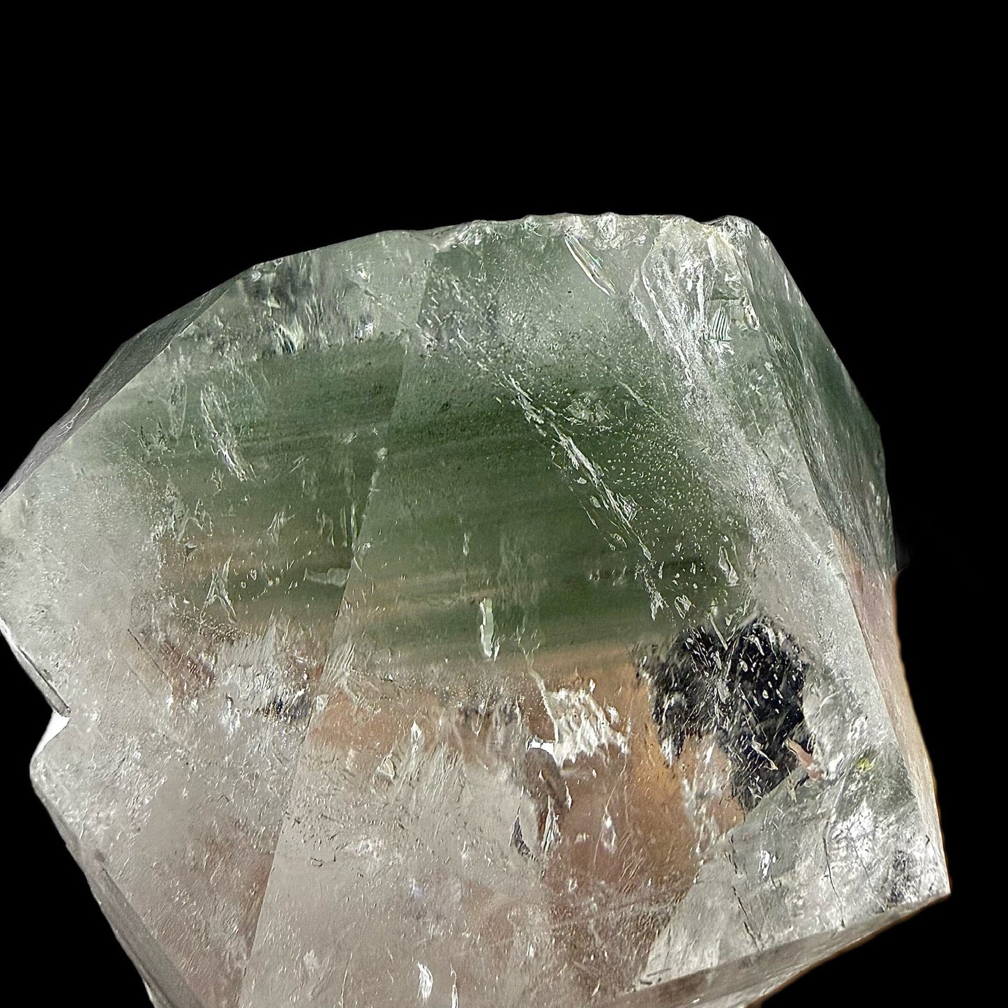 Chlorite in Clear Quart Point | SELF STANDING | Large Quartz Point | Fine Mineral | Superb Minerals | Collectors Piece Quartz Superb Minerals
