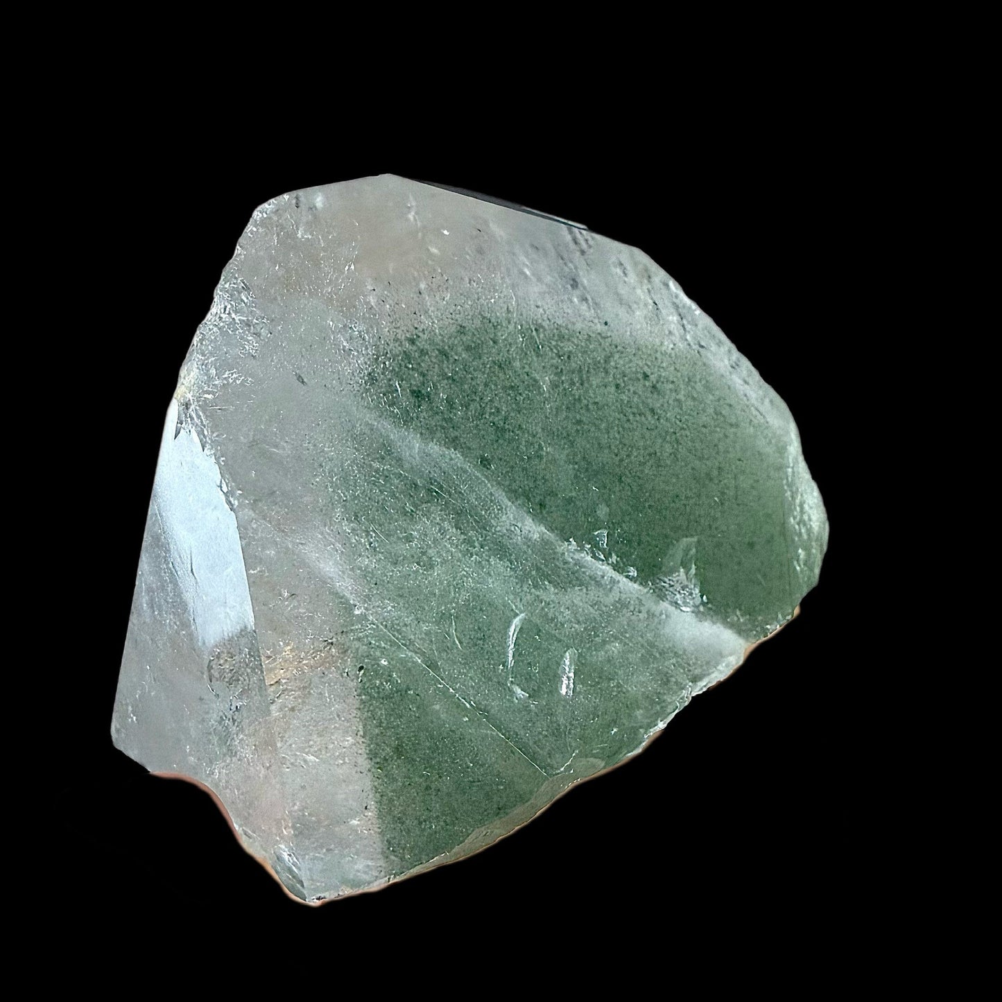 Chlorite in Clear Quart Point | SELF STANDING | Large Quartz Point | Fine Mineral | Superb Minerals | Collectors Piece Quartz Superb Minerals