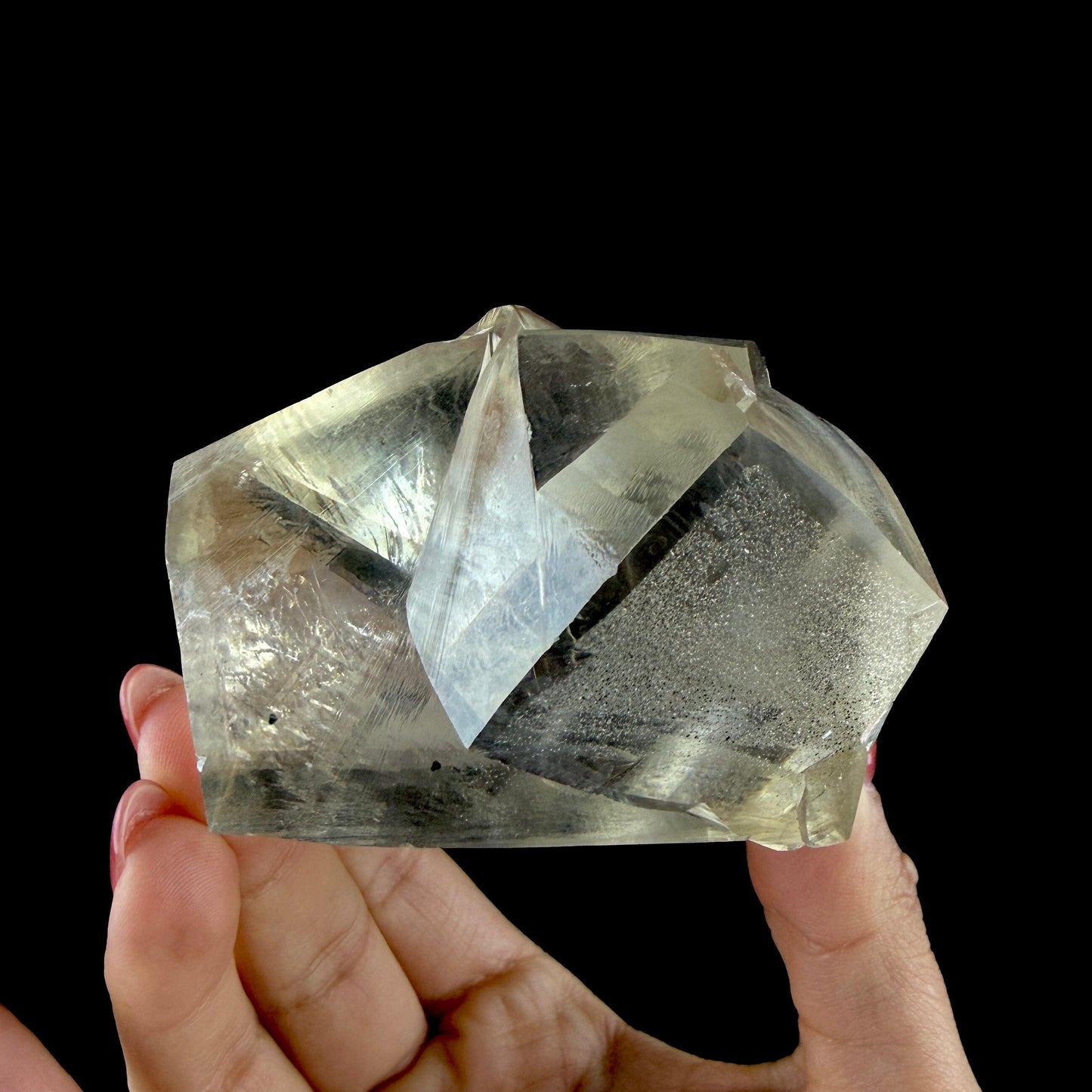Clear Calcite Natural Mineral Specimen from Jalgaon, Maharashtra DKT115 Calcite Superb Minerals