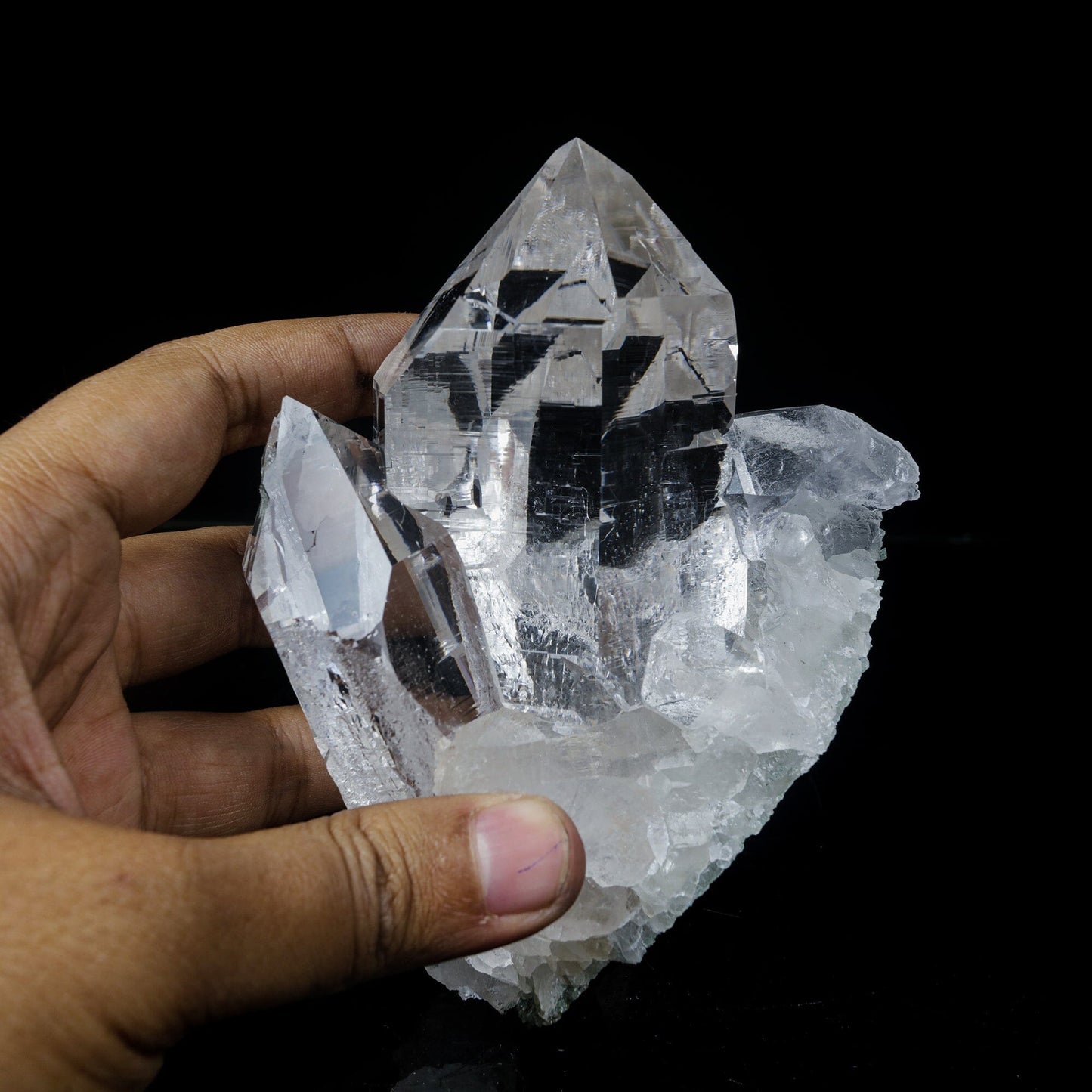 Clear Quartz Cluster – High-Vibration Crystal Points Mineral Specimen # B 7118 QUARTZ Superb Minerals