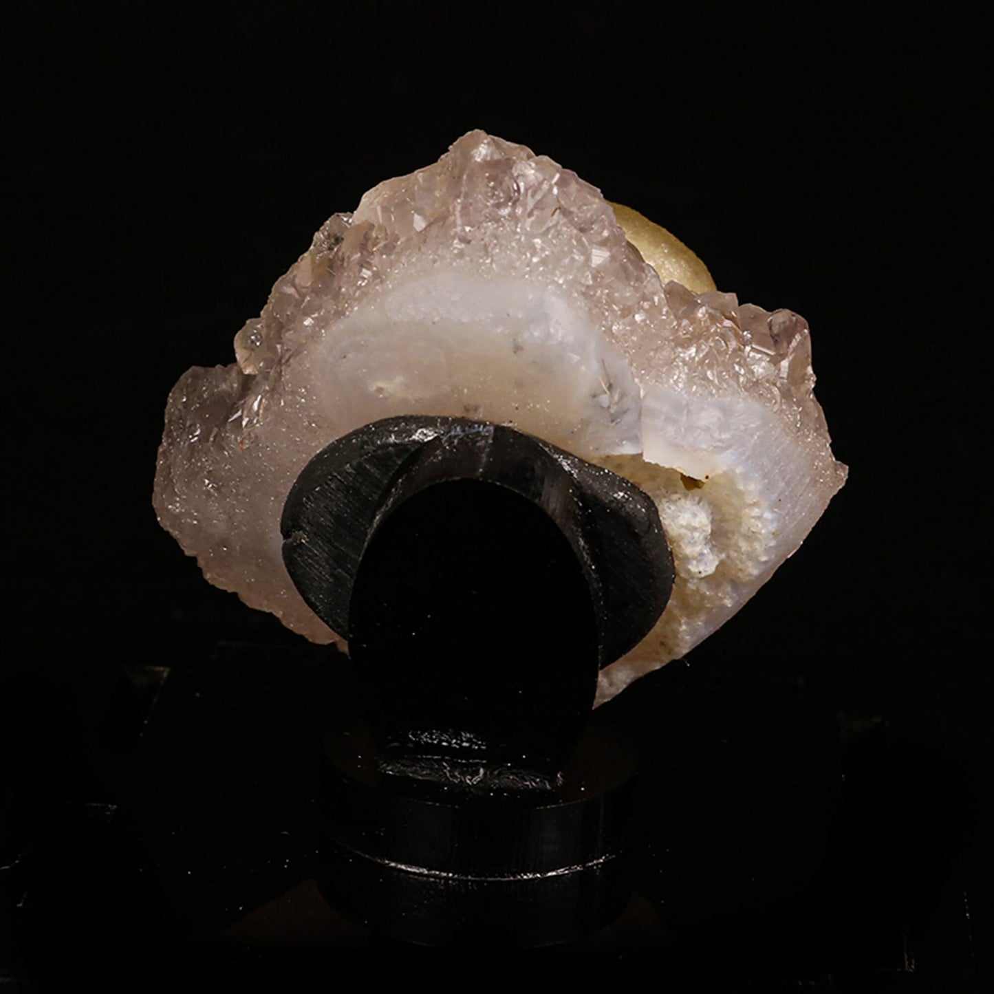 Fluorite Botridoal on Amethyst Natural Mineral Specimen # B 6816 Fluorite Superb Minerals