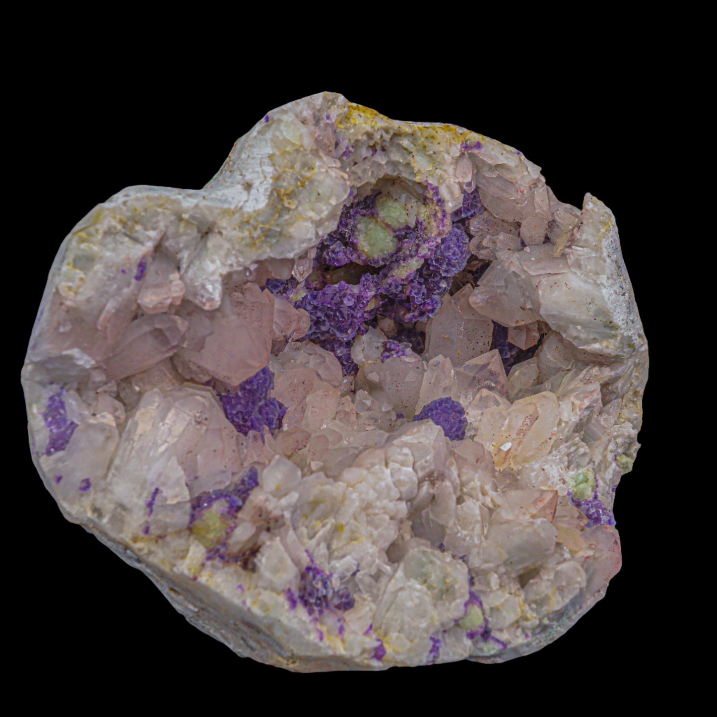 Fluorite With Quartz Natural Mineral Specimen # B 6860