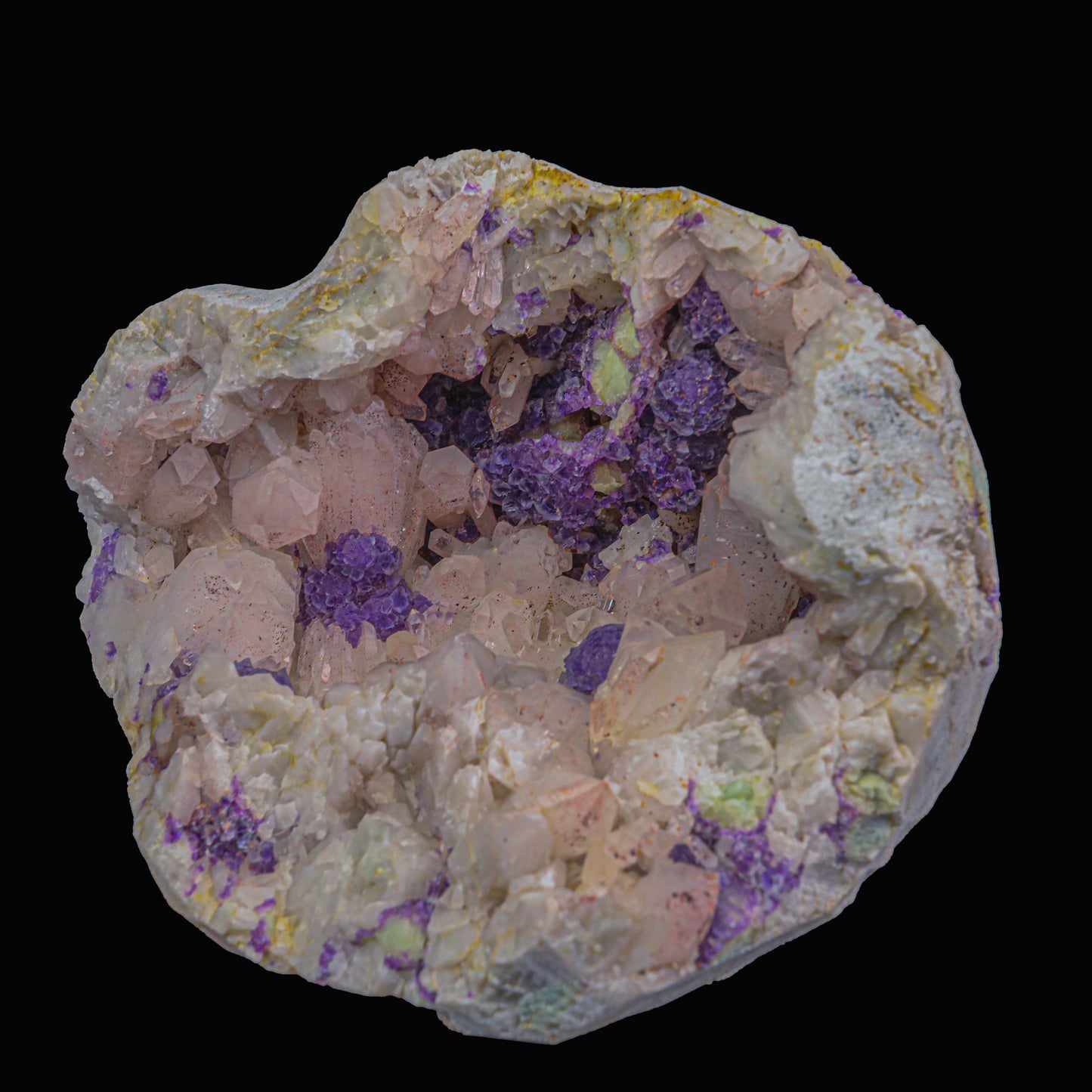 Fluorite With Quartz Natural Mineral Specimen # B 6860