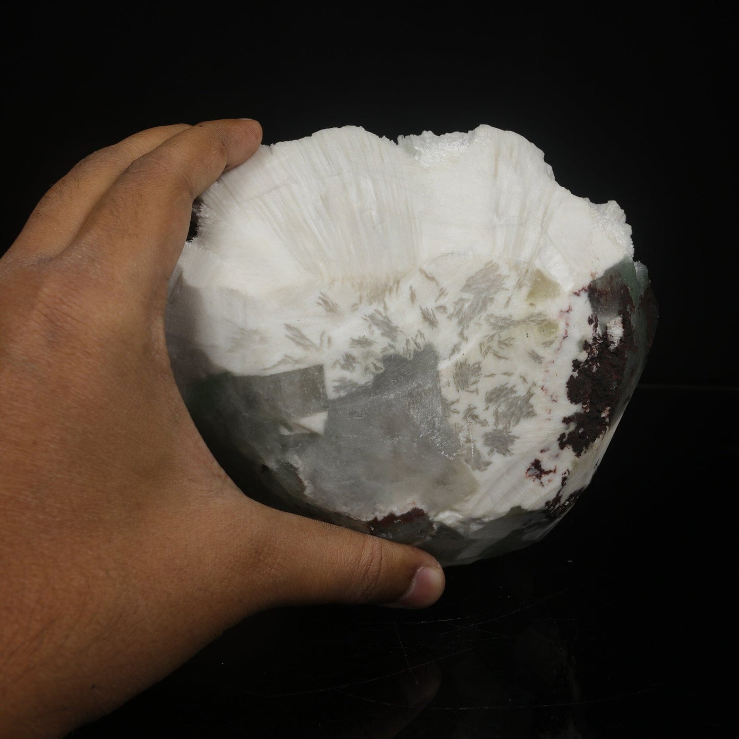 Green Apophyllite Cubes with Mordenite – Rare Zeolite Mineral Specimen from India # B 7088 Apophyllite Superb Minerals