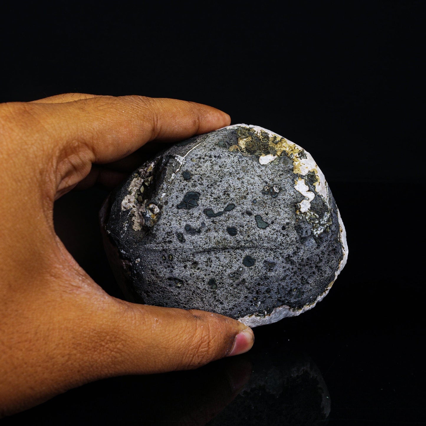 Green Apophyllite Disco Ball with Stilbite Natural Mineral Specimen # B 6819 Apohyllite Superb Minerals 
