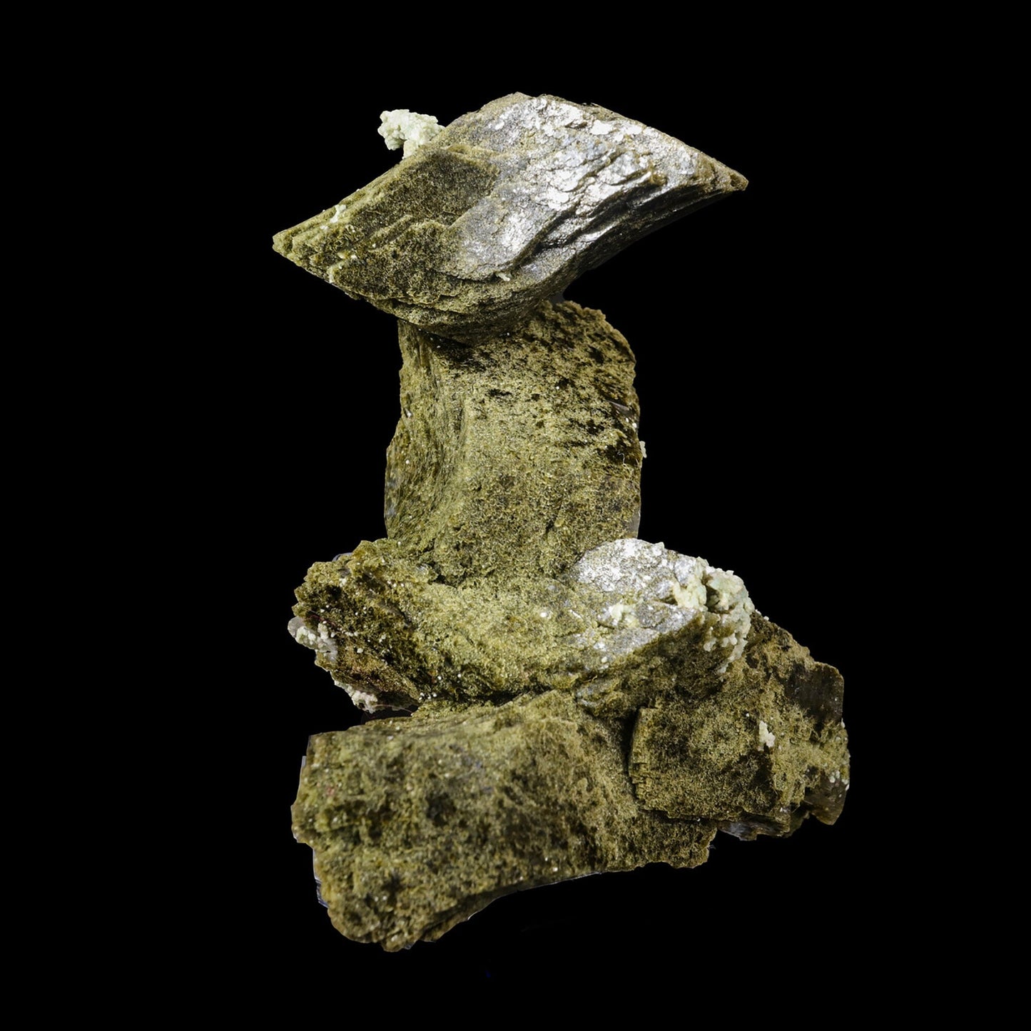Green Heulandite Natural Mineral Specimen # B 7015