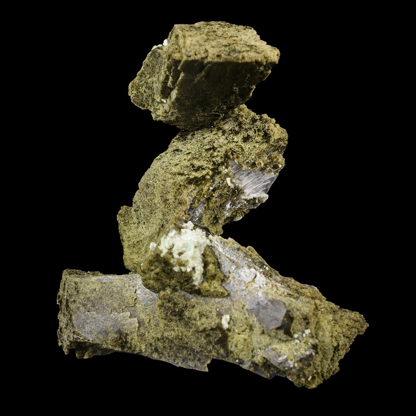 Green Heulandite Natural Mineral Specimen # B 7015