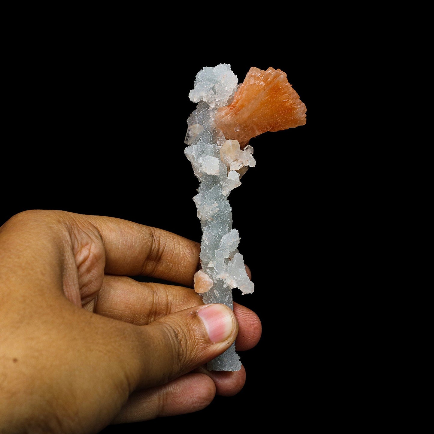 Heulandite with Chalcedony Natural Mineral Specimen #TC24-28 Heulandite Superb Minerals