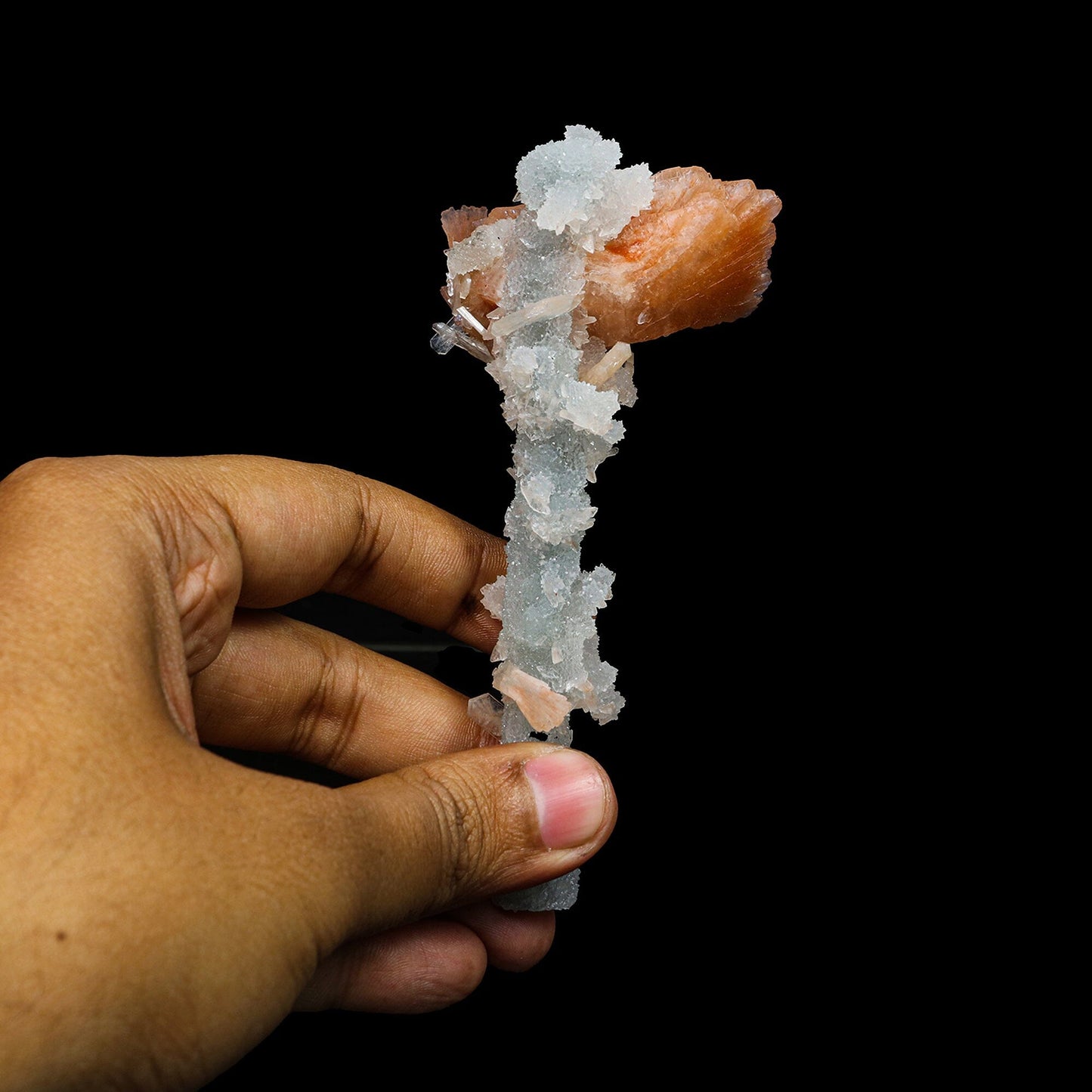 Heulandite with Chalcedony Natural Mineral Specimen #TC24-28 Heulandite Superb Minerals