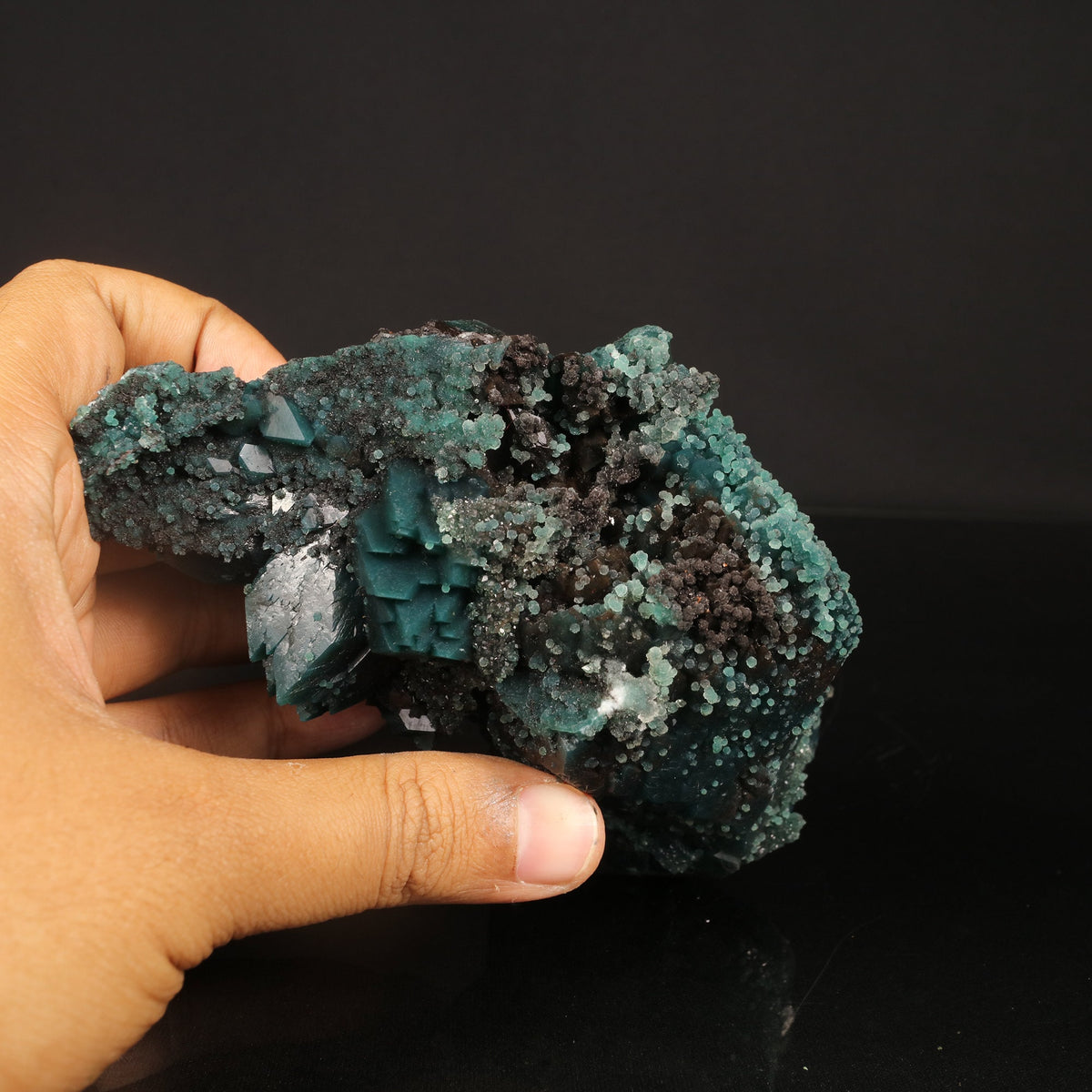 Marshy Apophyllite with Chalcedony Natural Mineral Specimen # B 6818