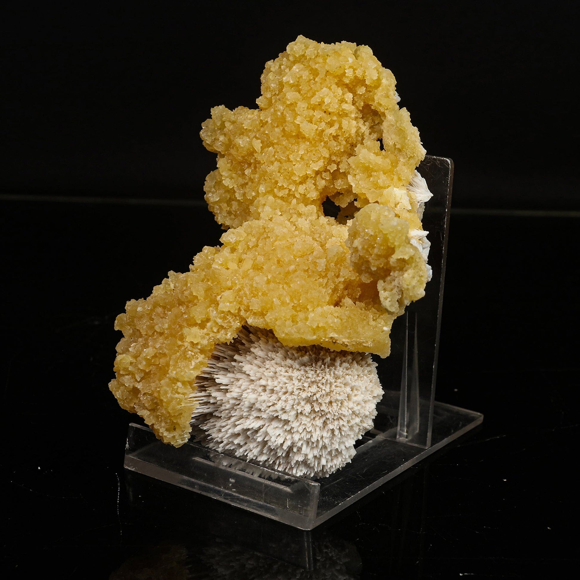 New Find Calcite Layer on Scolecite Natural Mineral Specimen # B 6772 Calcite Superb Minerals 