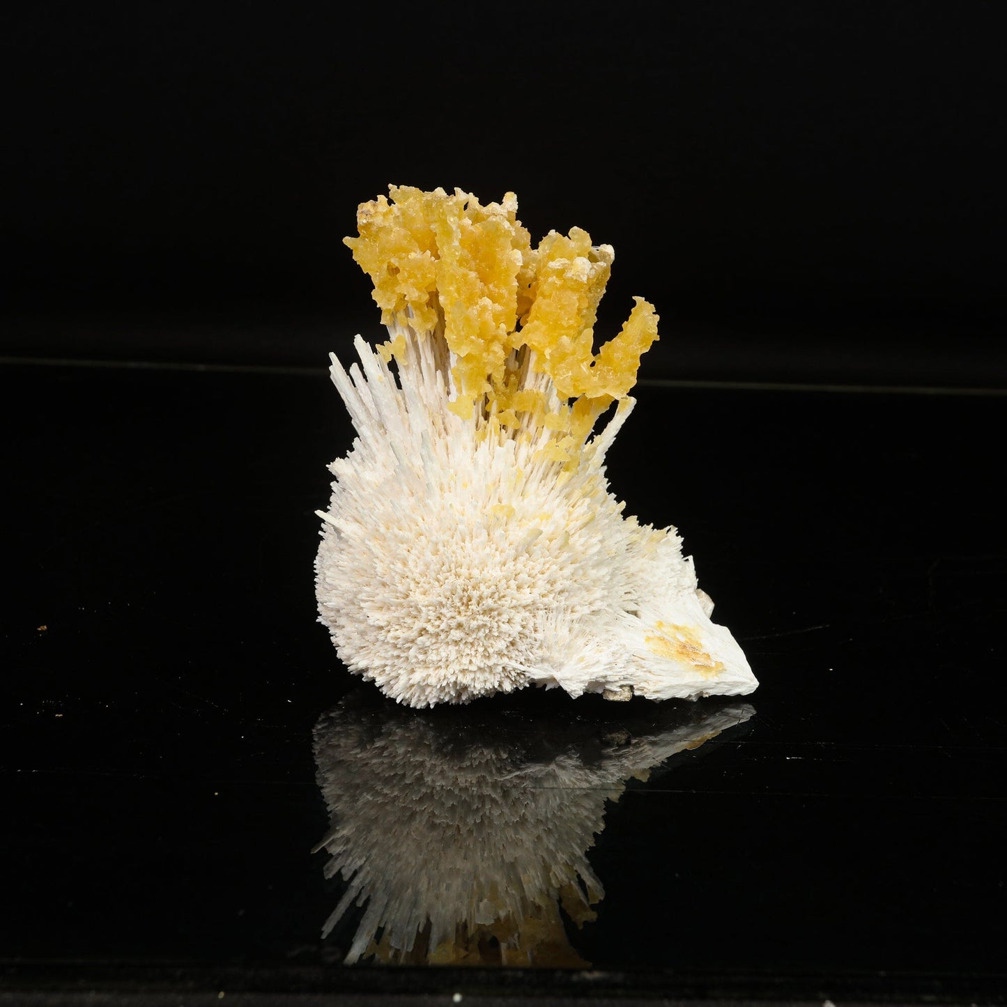 New Find Calcite Layer on Scolecite Natural Mineral Specimen # B 6785 Calcite Superb Minerals 