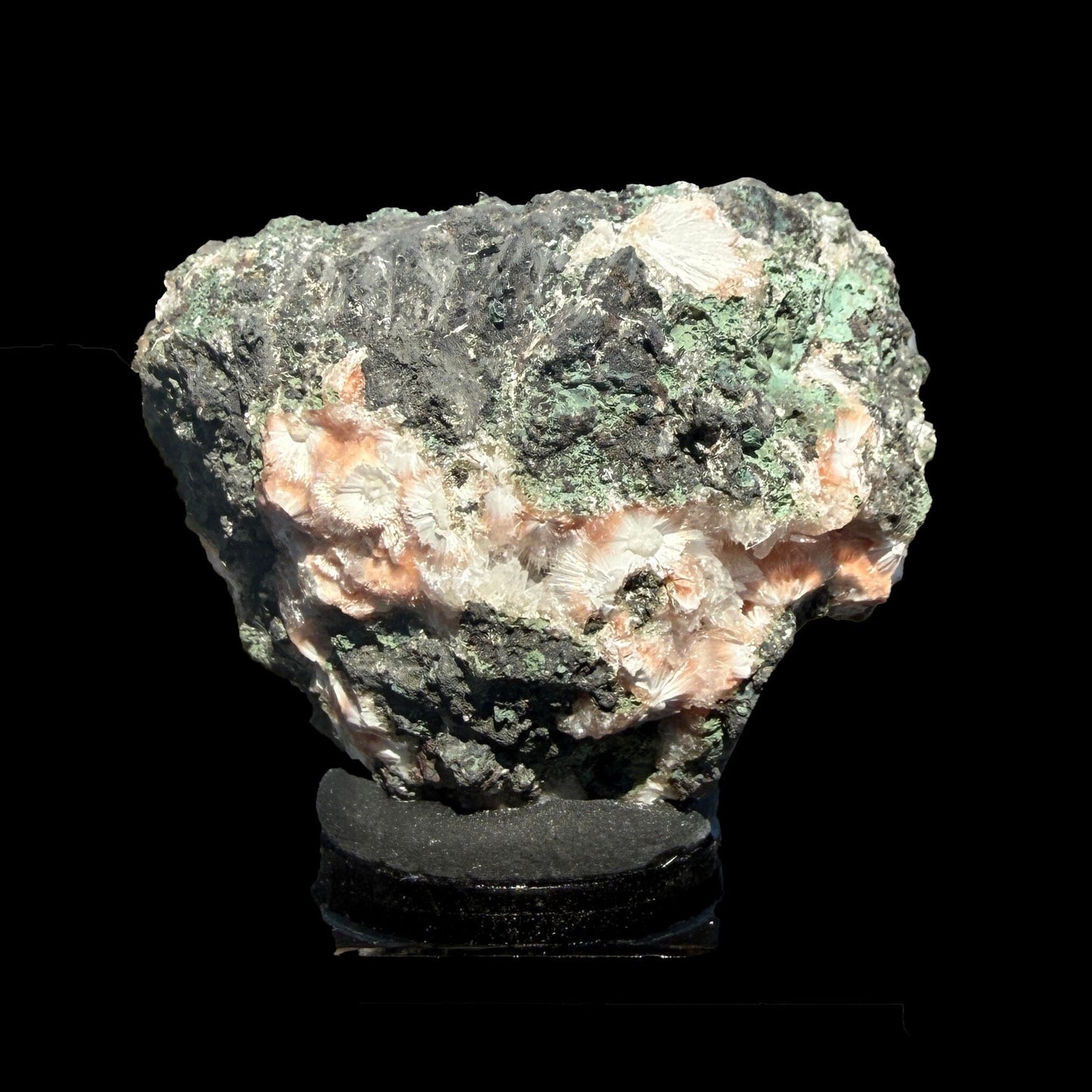 Orange Thomsonite with Mesolite Natural Mineral Specimen from Madhya Pradesh, India DKT84 Thomsonite Superb Minerals