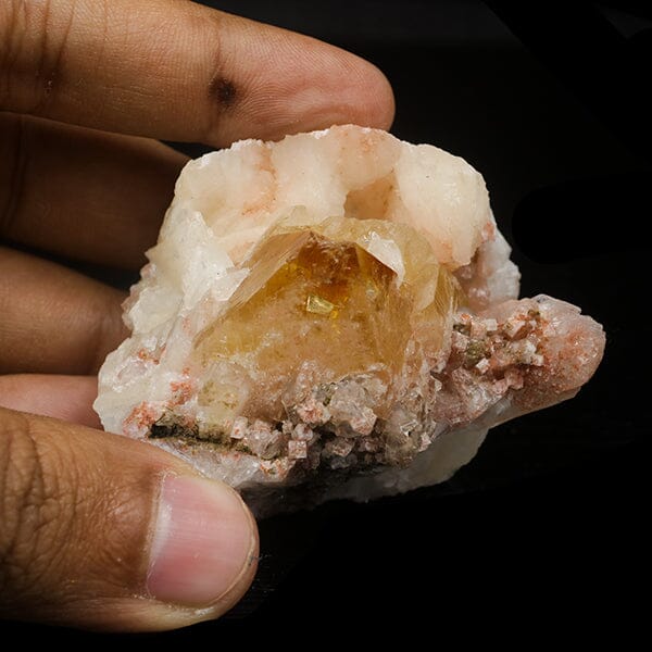 Powellite with Stilbite Rare Find Natural Mineral Specimen # B 7055 Powellite Superb Minerals