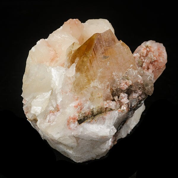 Powellite with Stilbite Rare Find Natural Mineral Specimen # B 7055 Powellite Superb Minerals