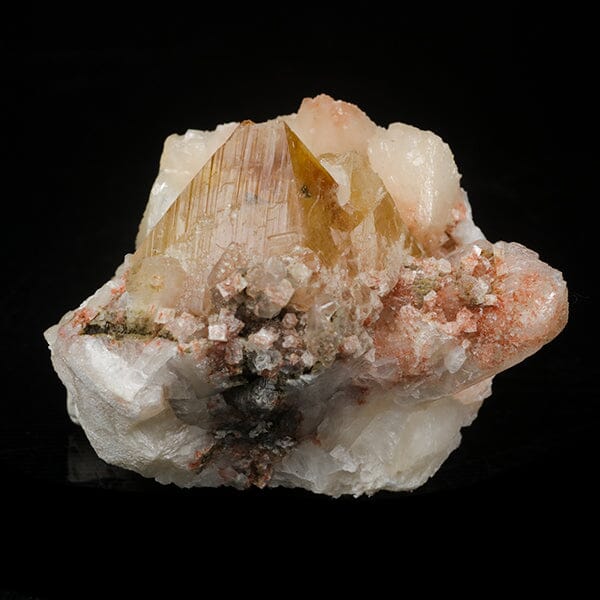 Powellite with Stilbite Rare Find Natural Mineral Specimen # B 7055 Powellite Superb Minerals