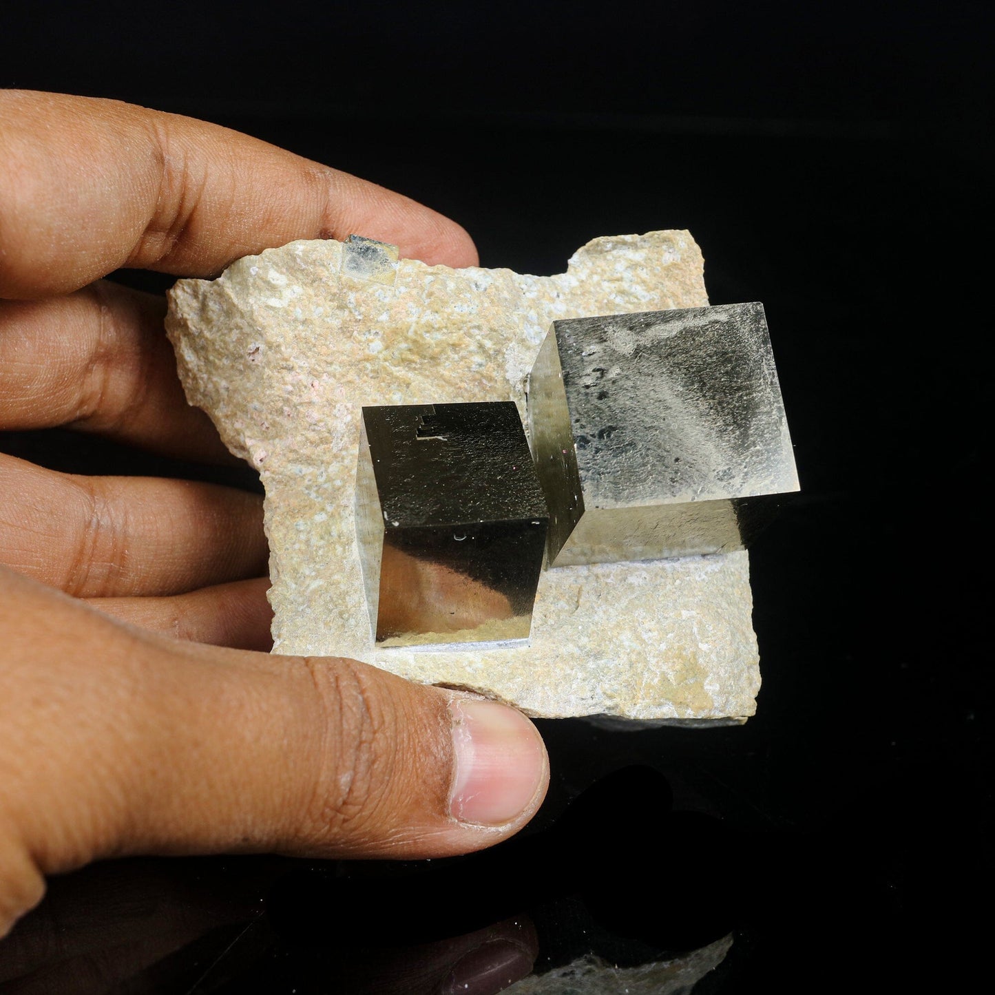Pyrite Cube from Spain Natural Mineral Specimen # B 7003 Superb Minerals