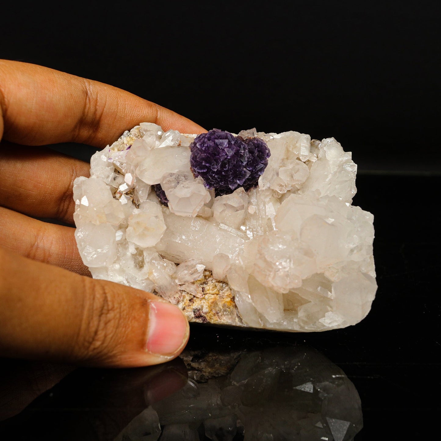 Rare Blue Fluorite with Quartz Natural Mineral Specimen # B 6757 Fluorite Superb Minerals