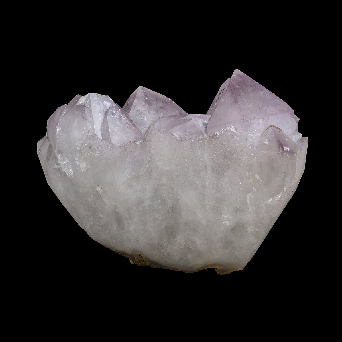 Rare Botryoidal Purple-Brown Fluorite Sphere Perched on Gemmy Amethyst Cluster - Collector’s Cabinet Specimen from Deshgaon, Madhya Pradesh, India# B 7248 Fluorite Superb Minerals