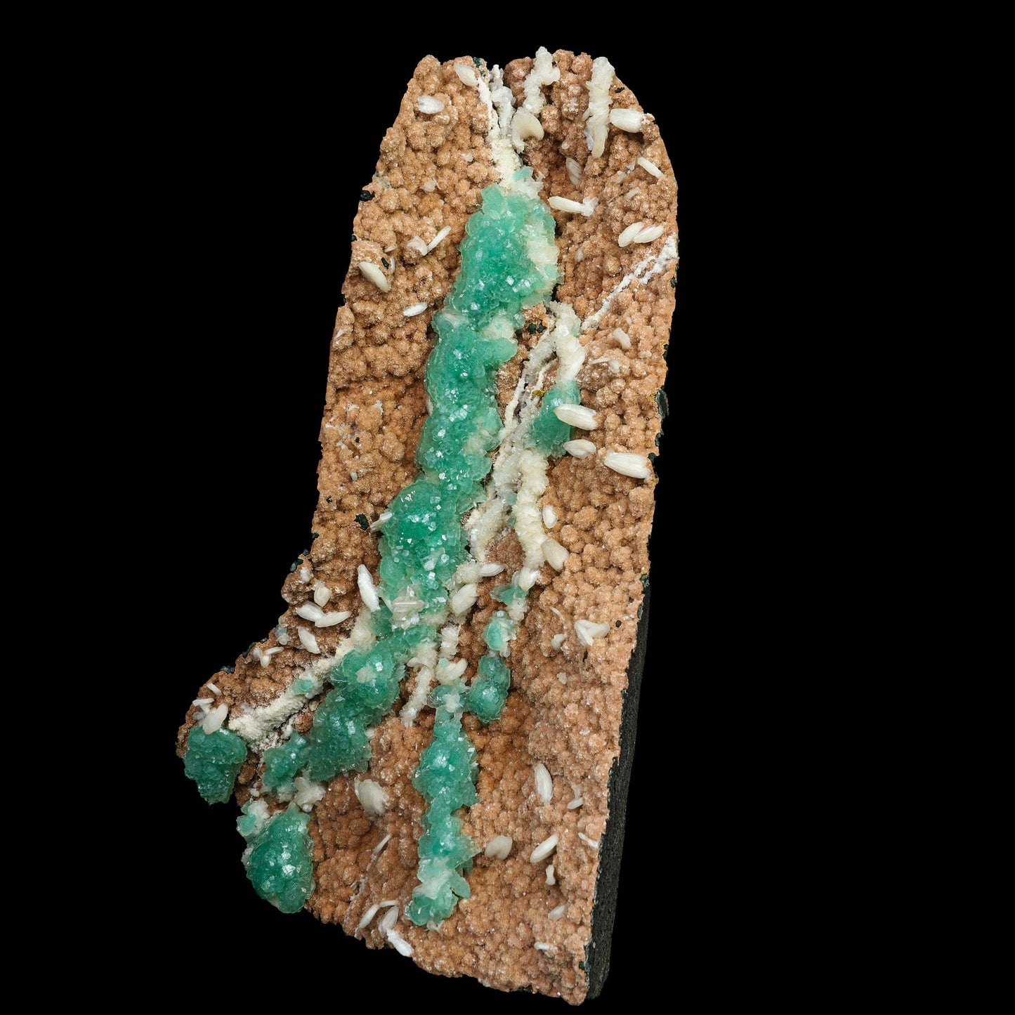 Rare Green Apophyllite with Chalcedony Natural Mineral Specimen #TC24-17 Apophyllite Superb Minerals