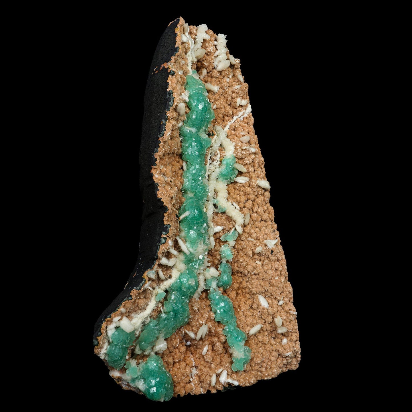 Rare Green Apophyllite with Chalcedony Natural Mineral Specimen #TC24-17 Apophyllite Superb Minerals