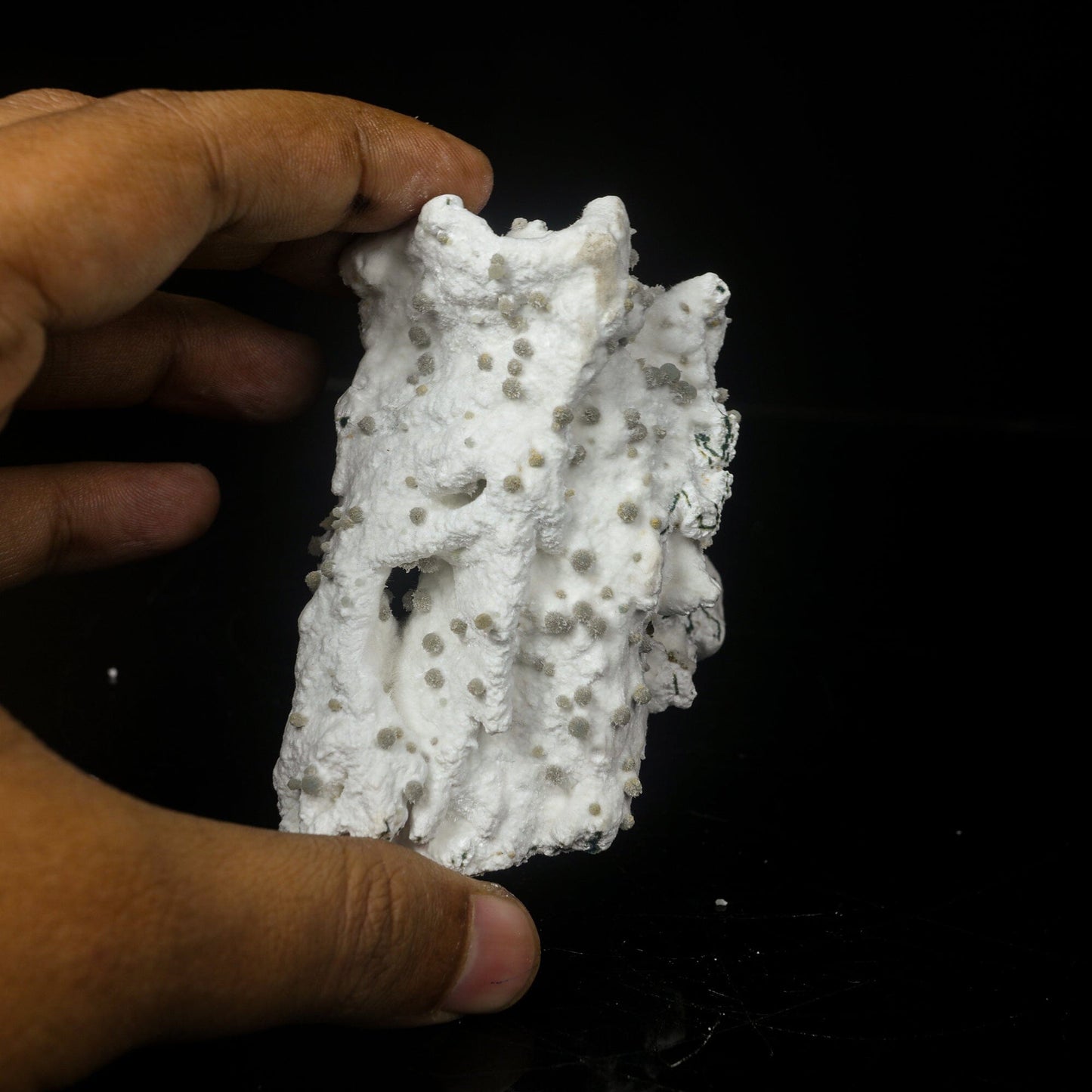 Rare Green Chalcedony on Okenite – Fibrous Indian Zeolite Mineral Specimen # B 7111 Okenite Superb Minerals