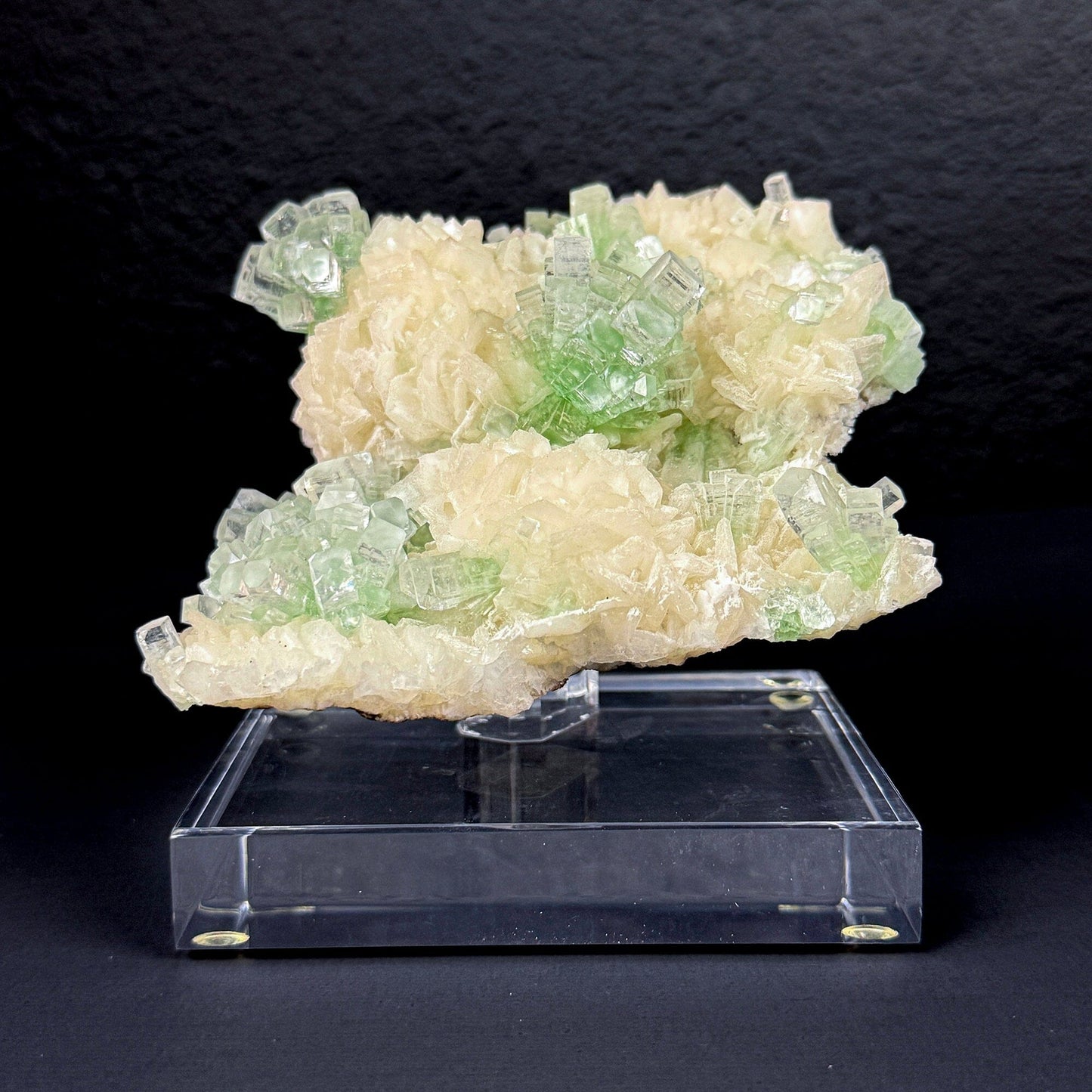 Rare Green Grape Apophyllite Crystal Cluster from Jalgaon, India Natural Collector Specimen # DKT44 Apophylite Superb Minerals