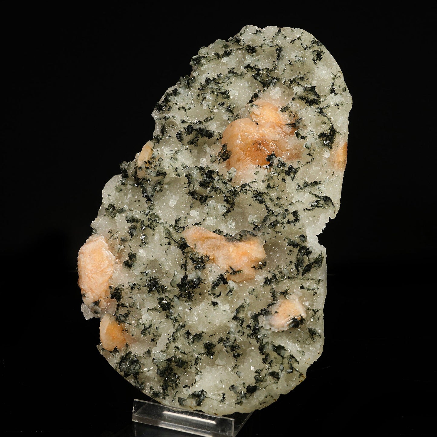 Rare green Julgoldite with pink stilbite Natural Mineral Specimen # B 6779 Julgoldite Superb Minerals 