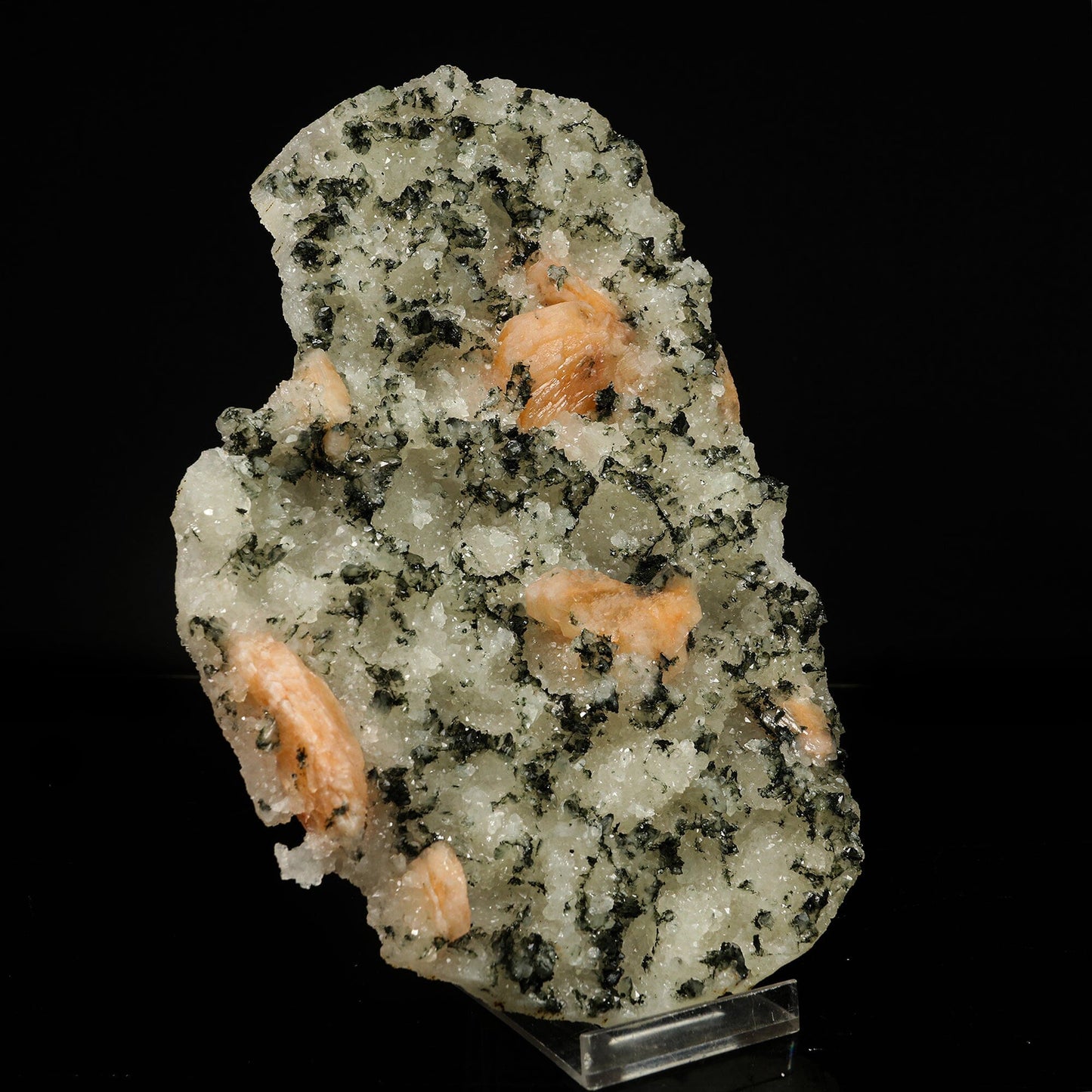 Rare green Julgoldite with pink stilbite Natural Mineral Specimen # B 6779 Julgoldite Superb Minerals 