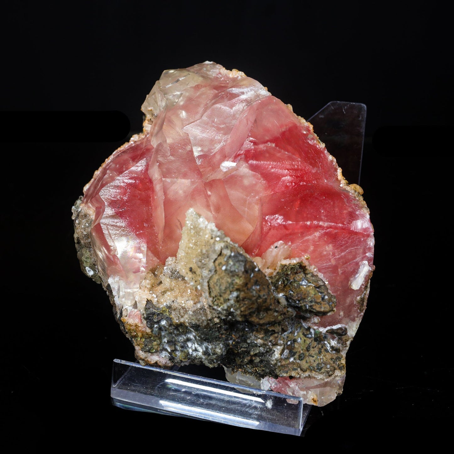 Rare Huge Moldy Raspberry Calcite with Mesolite Natural Mineral Specimen. # 7042