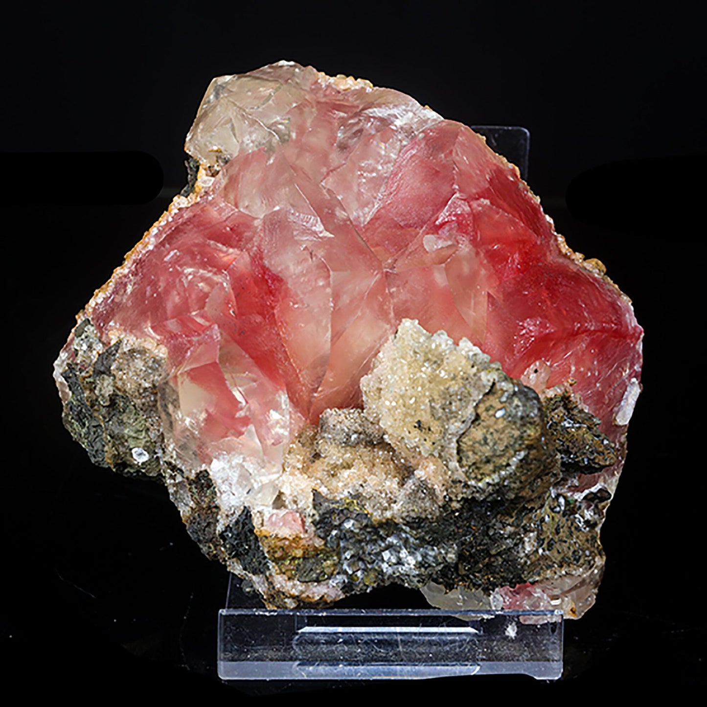 Rare Huge Moldy Raspberry Calcite with Mesolite Natural Mineral Specimen. # 7042