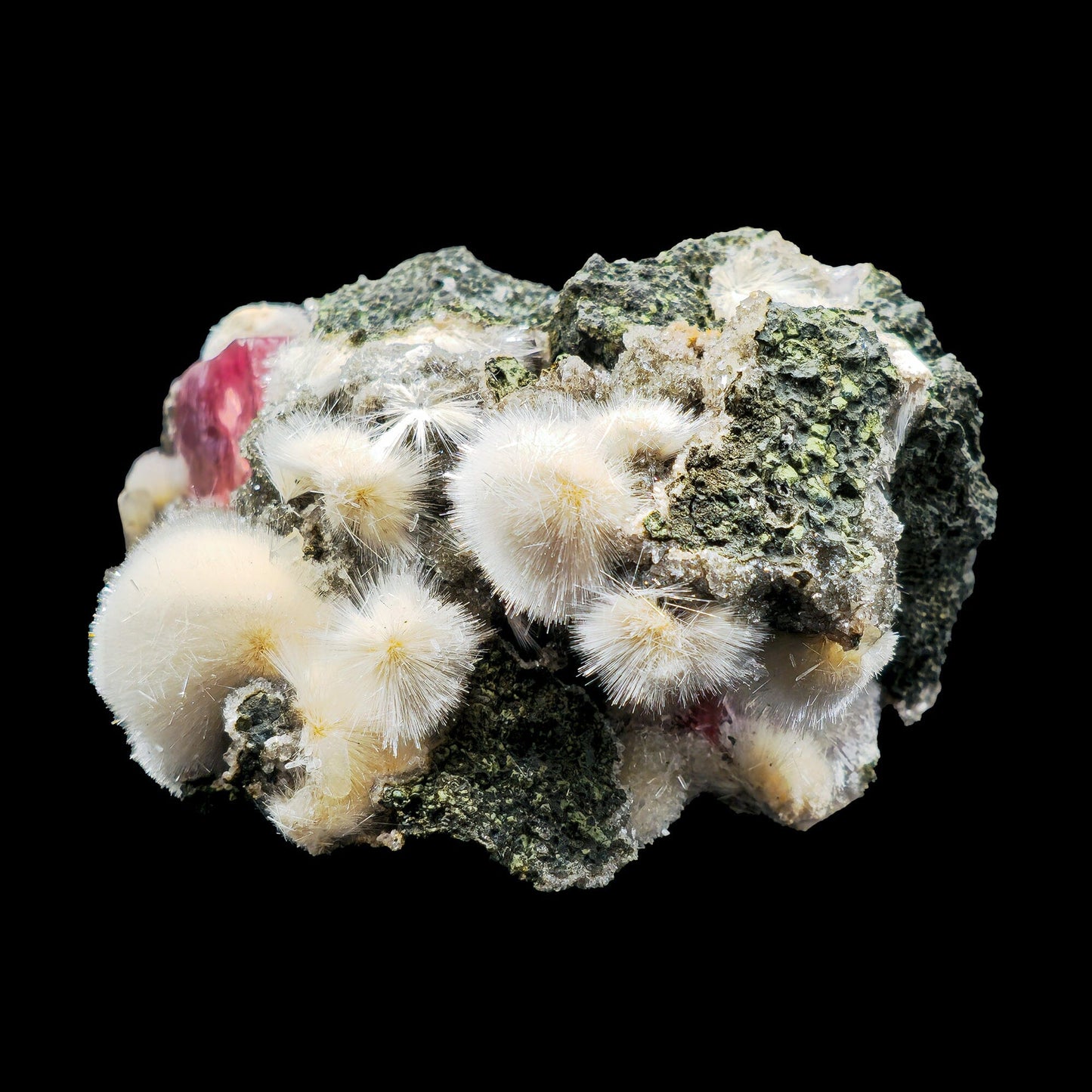 Rare Huge Moldy Raspberry Calcite with Mesolite Natural Mineral Specimen. # GG5 Calcite Superb Minerals