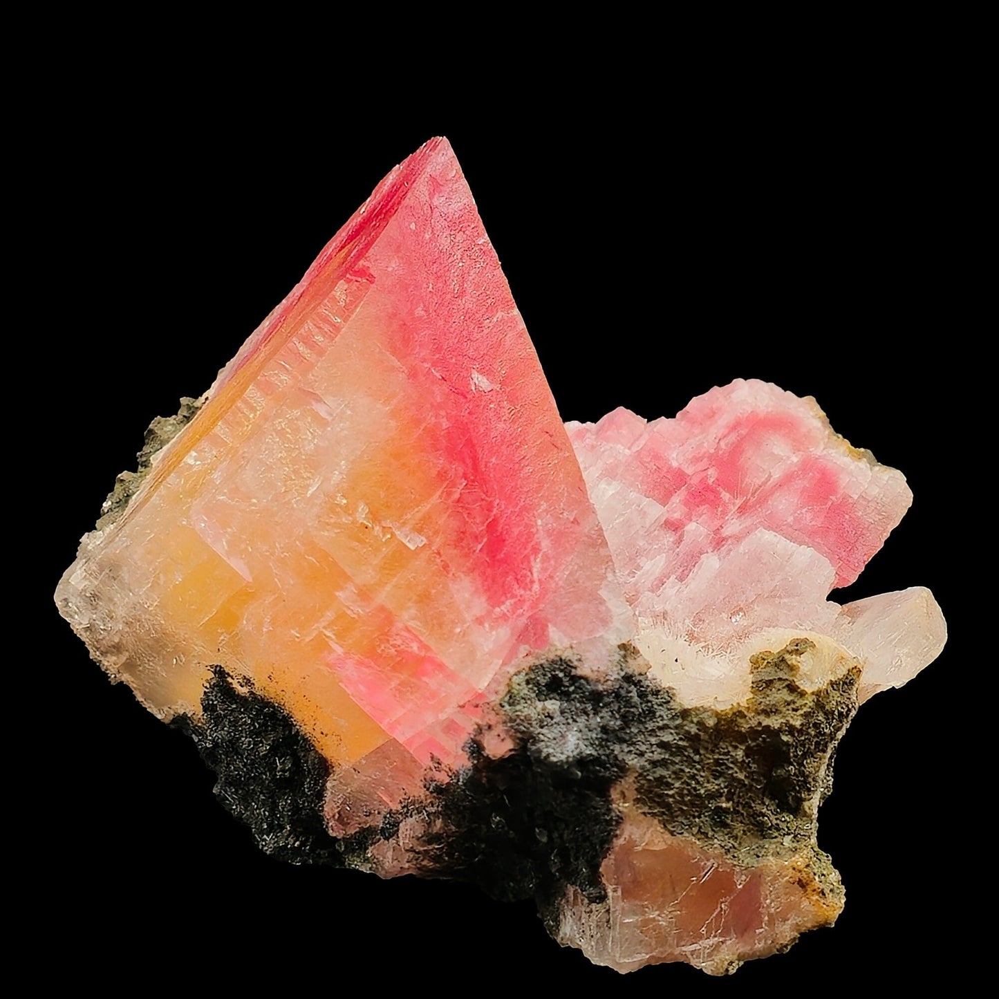 Rare Huge Moldy Raspberry Calcite with Mesolite Natural Mineral Specimen. # GG6 Calcite Superb Minerals