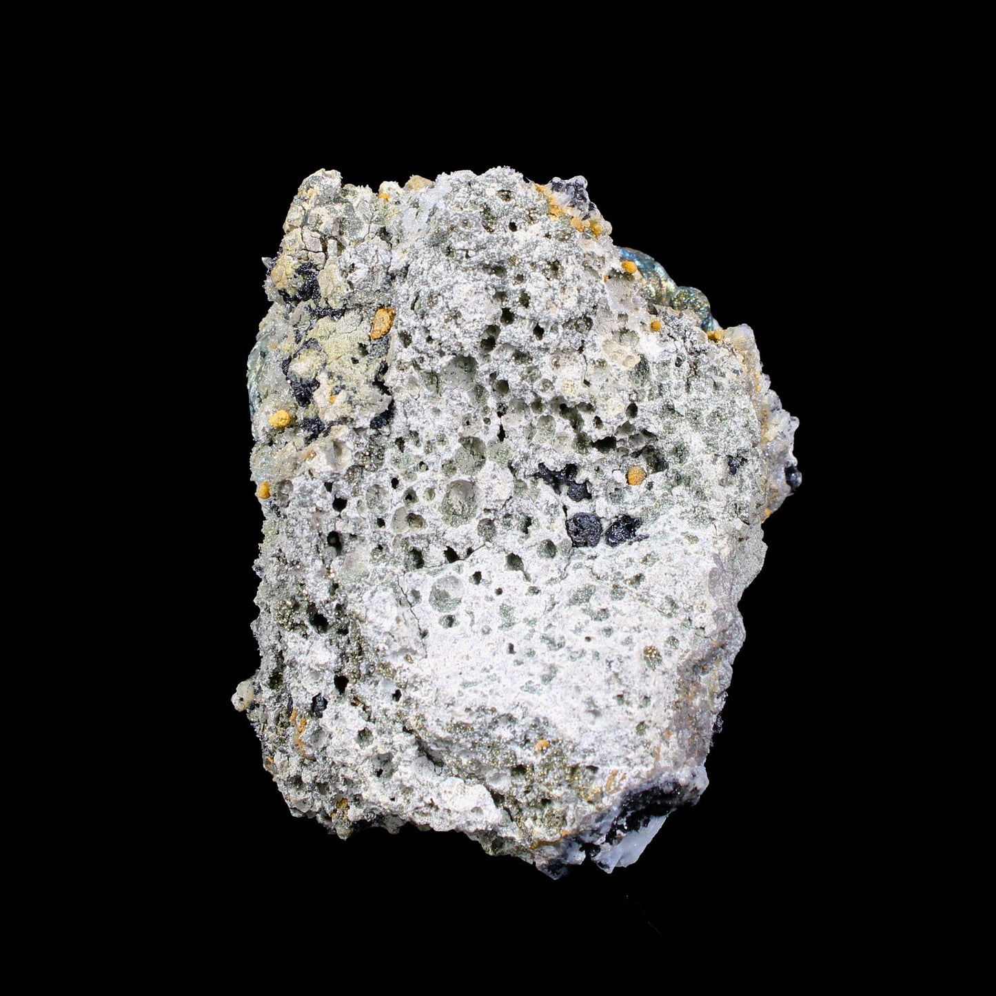 Rare Iridescent Pyrite with Calcite , Babingtonite – UV Reactive Collector Display Mineral Specimen from Mumbai # B 7163 Pyrite Superb Minerals