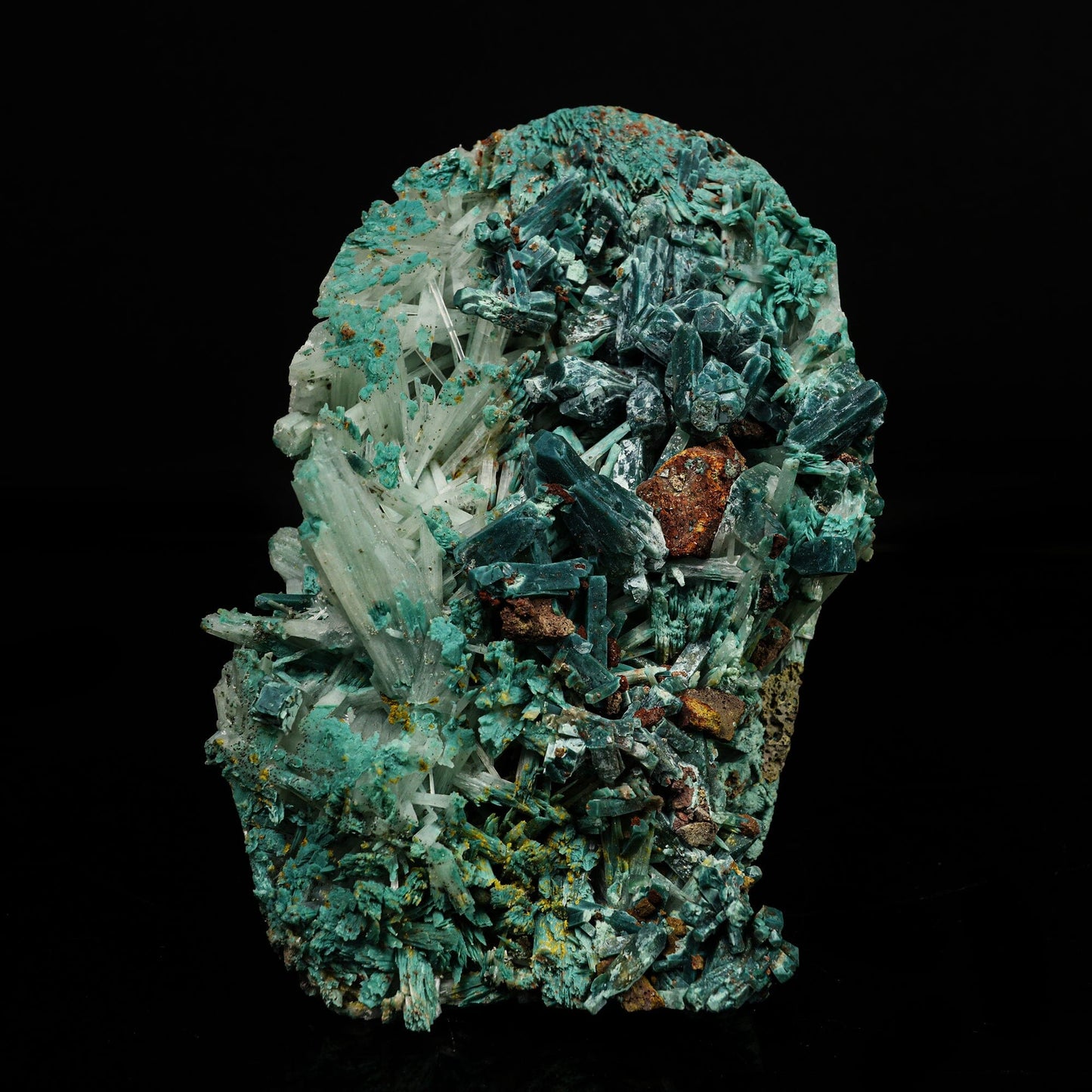 Rare Marshy Apophyllite on scolecite Self standing Natural Mineral Specimen # B 6765 Apohyllite Superb Minerals