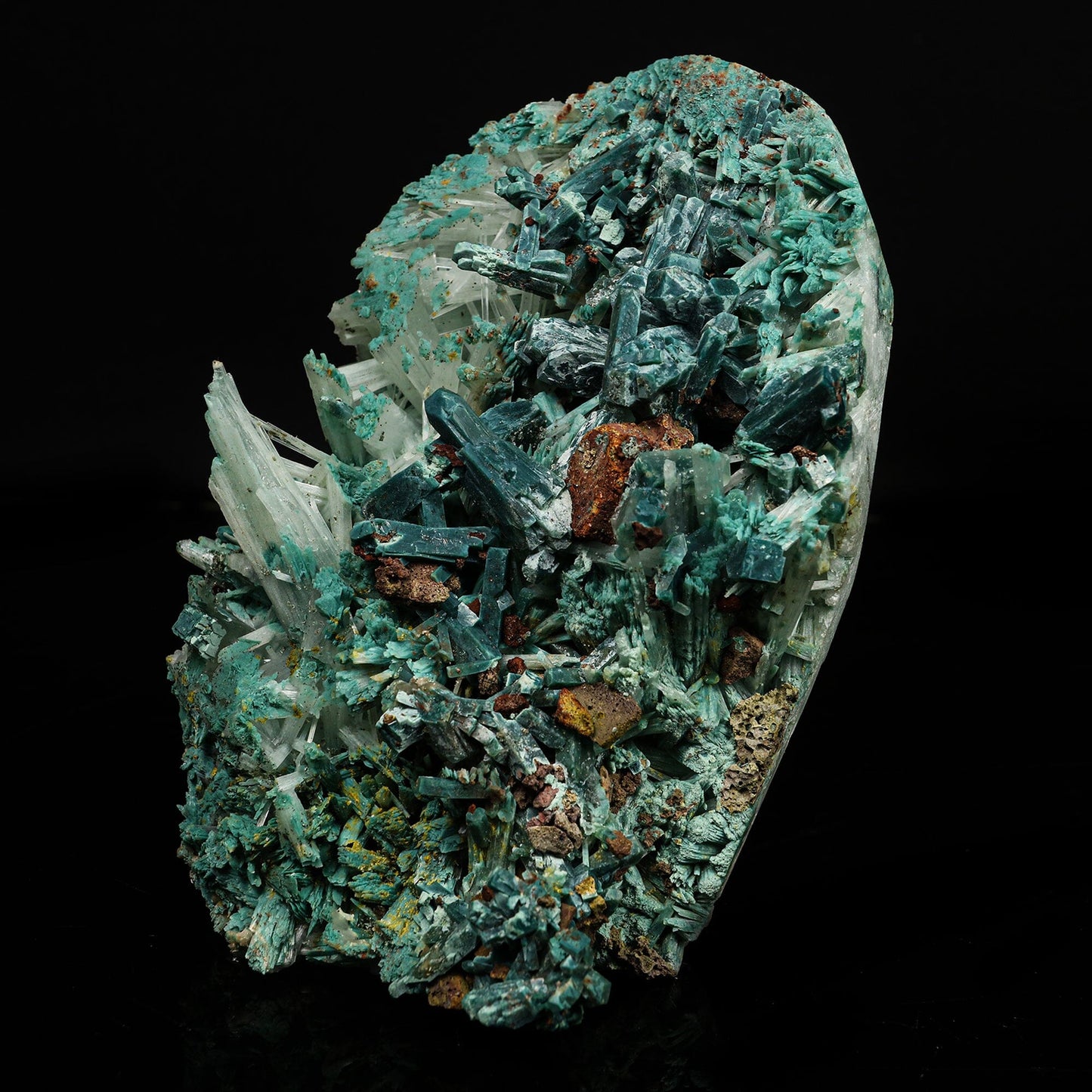 Rare Marshy Apophyllite on scolecite Self standing Natural Mineral Specimen # B 6765 Apohyllite Superb Minerals