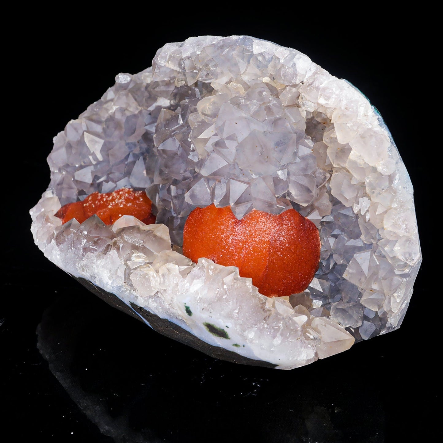 Rare Red Botryoidal Fluorites Natural mineral Specimen # B 7031