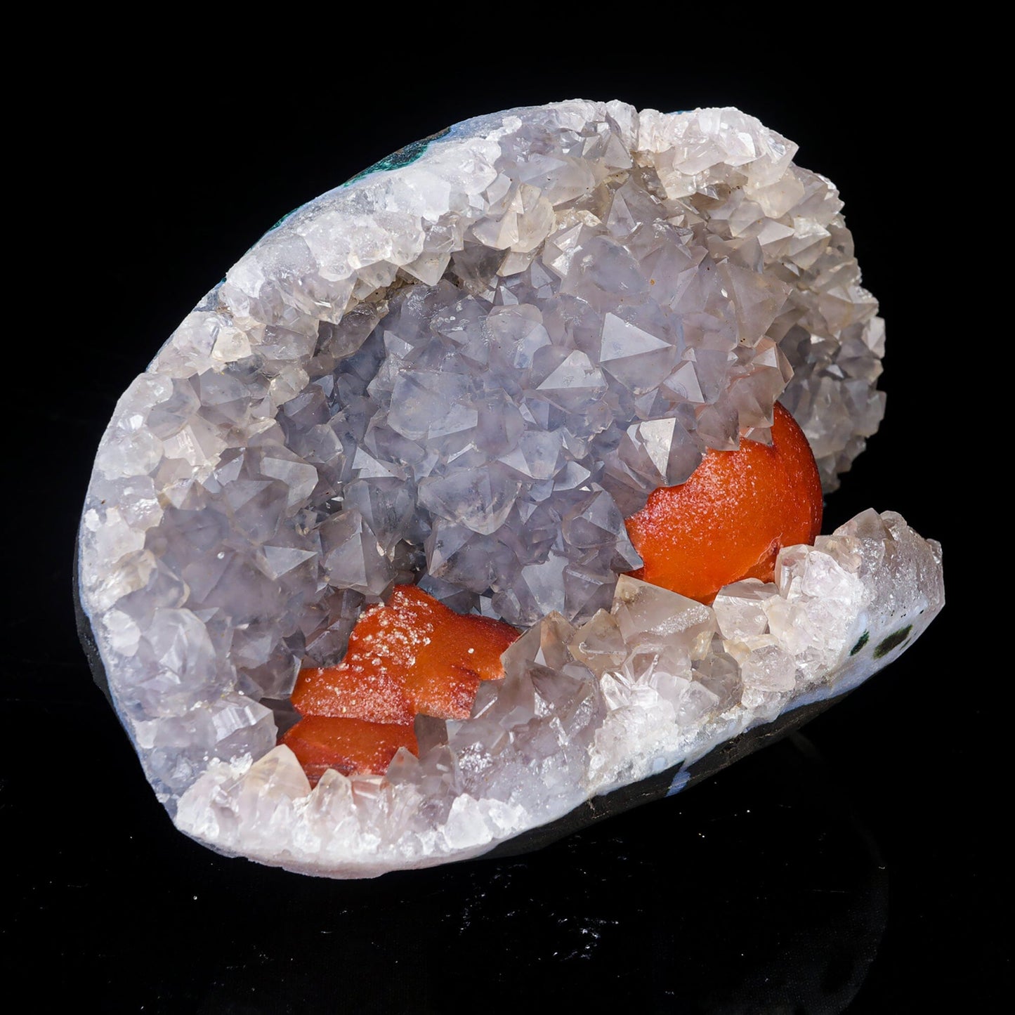 Rare Red Botryoidal Fluorites Natural mineral Specimen # B 7031