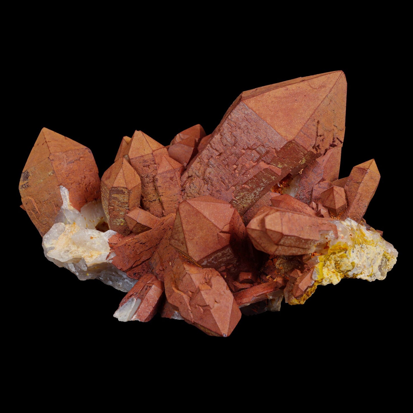 Red Quartz cluster Natural Mineral Specimen