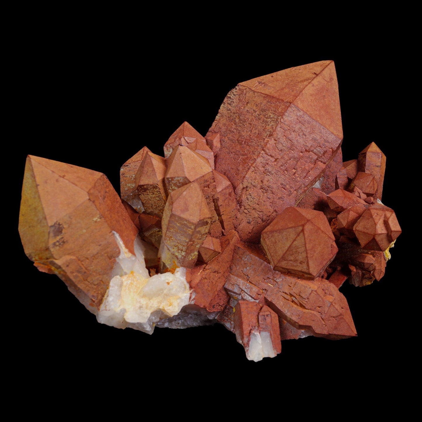 Red Quartz cluster Natural Mineral Specimen
