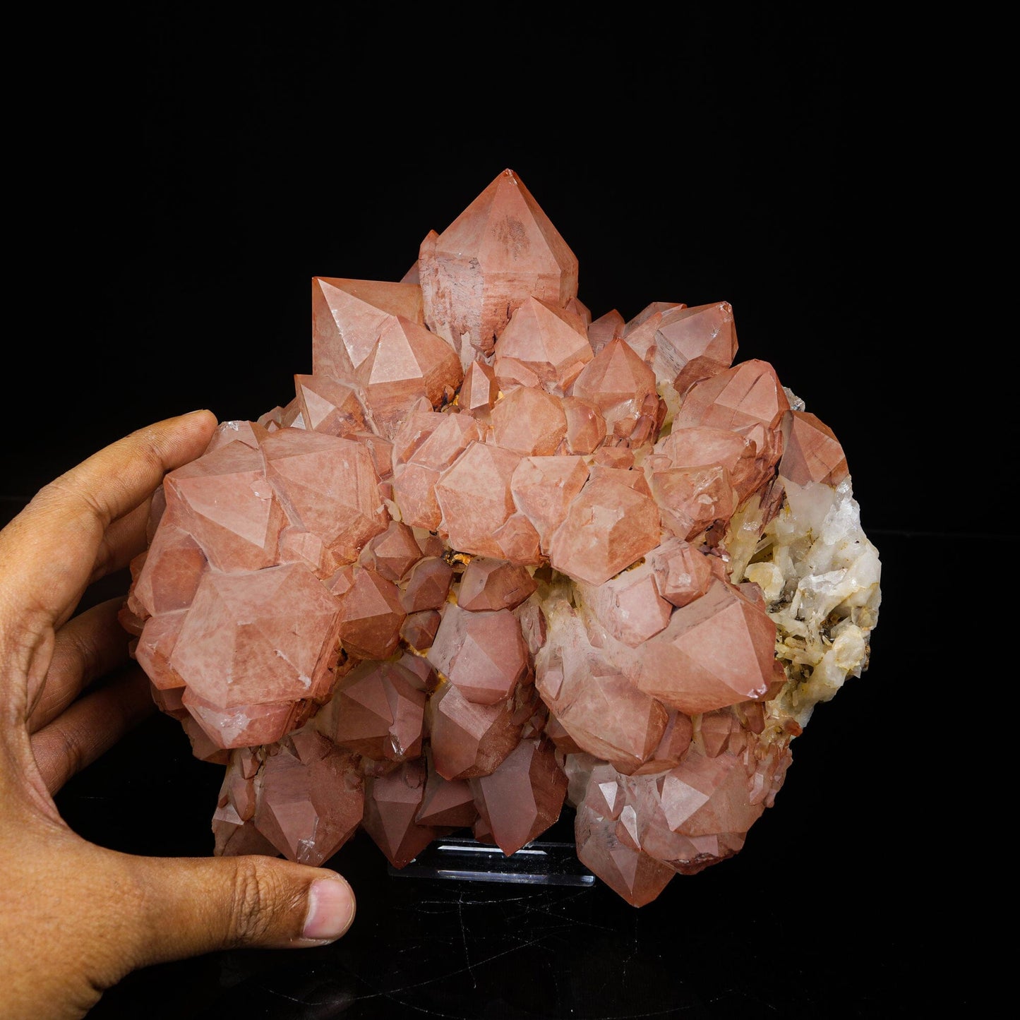 Red Quartz cluster Natural Mineral Specimen # B 7094 QUARTZ Superb Minerals