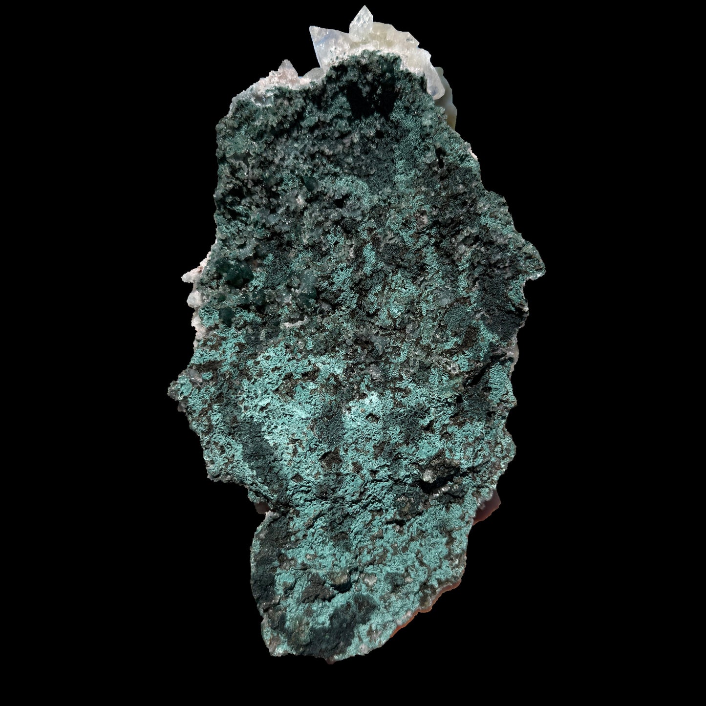 Sharply Terminated Green Apophyllite with Stilbite on Pink Chalcedony Matrix – Zeolite Mineral Specimen from Jalgaon # DKT122 Apophyllite Superb Minerals