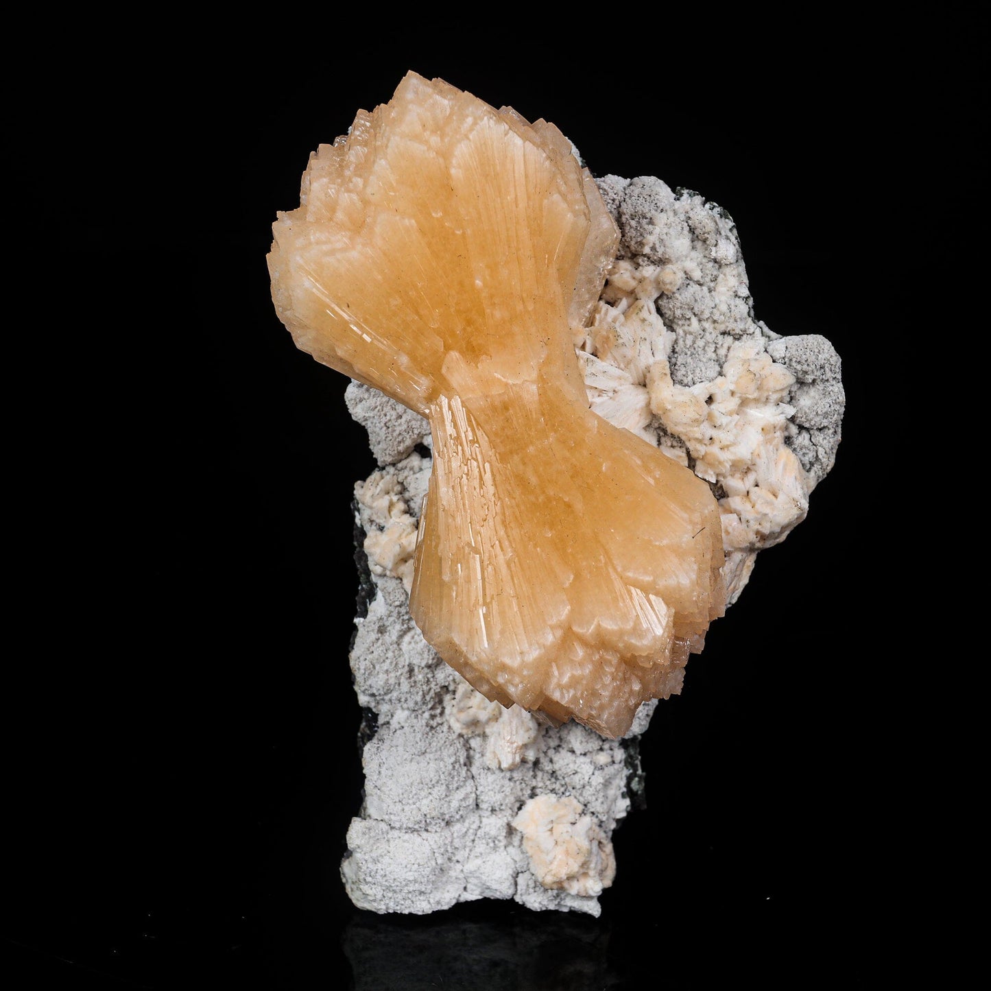 Stilbite Bow Free Standing Natural Mineral Specimen