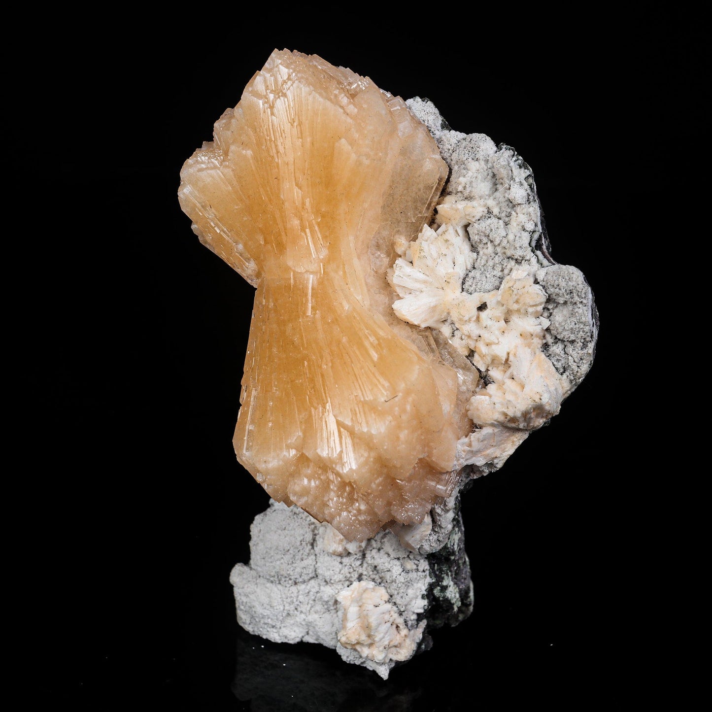 Stilbite Bow Free Standing Natural Mineral Specimen