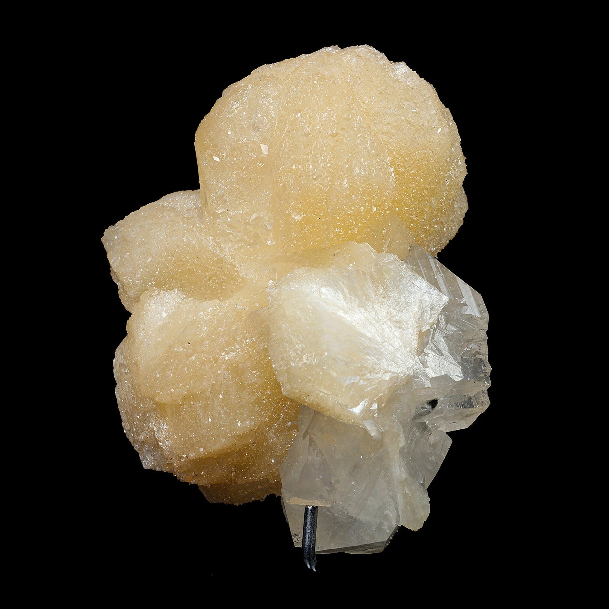 Stilbite bow with Apophyllite Natural Mineral Specimen #TC24-26 Stilbite Superb Minerals 