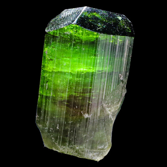 Terminated Deep Green Tourmaline Natural Mineral Specimen # B 6851